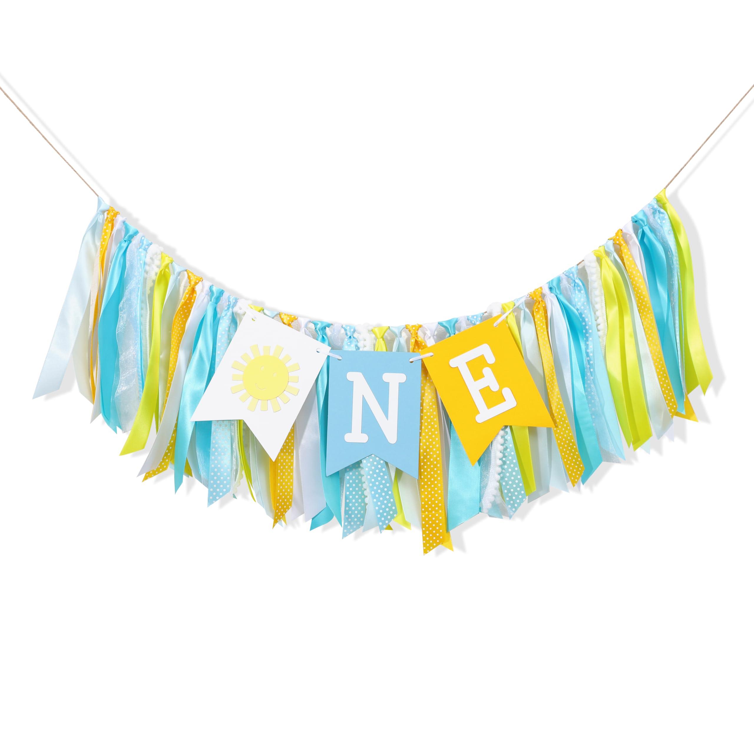 First Trip Around The Sun 1st Birthday HIgh Chair Banner - You Are My Sunshine ONE High chair Banner, Sunshine First Birthday Decoration, Boho Sum Party Supplies, Photo Props Cake Smash for Baby Boy - Image 9