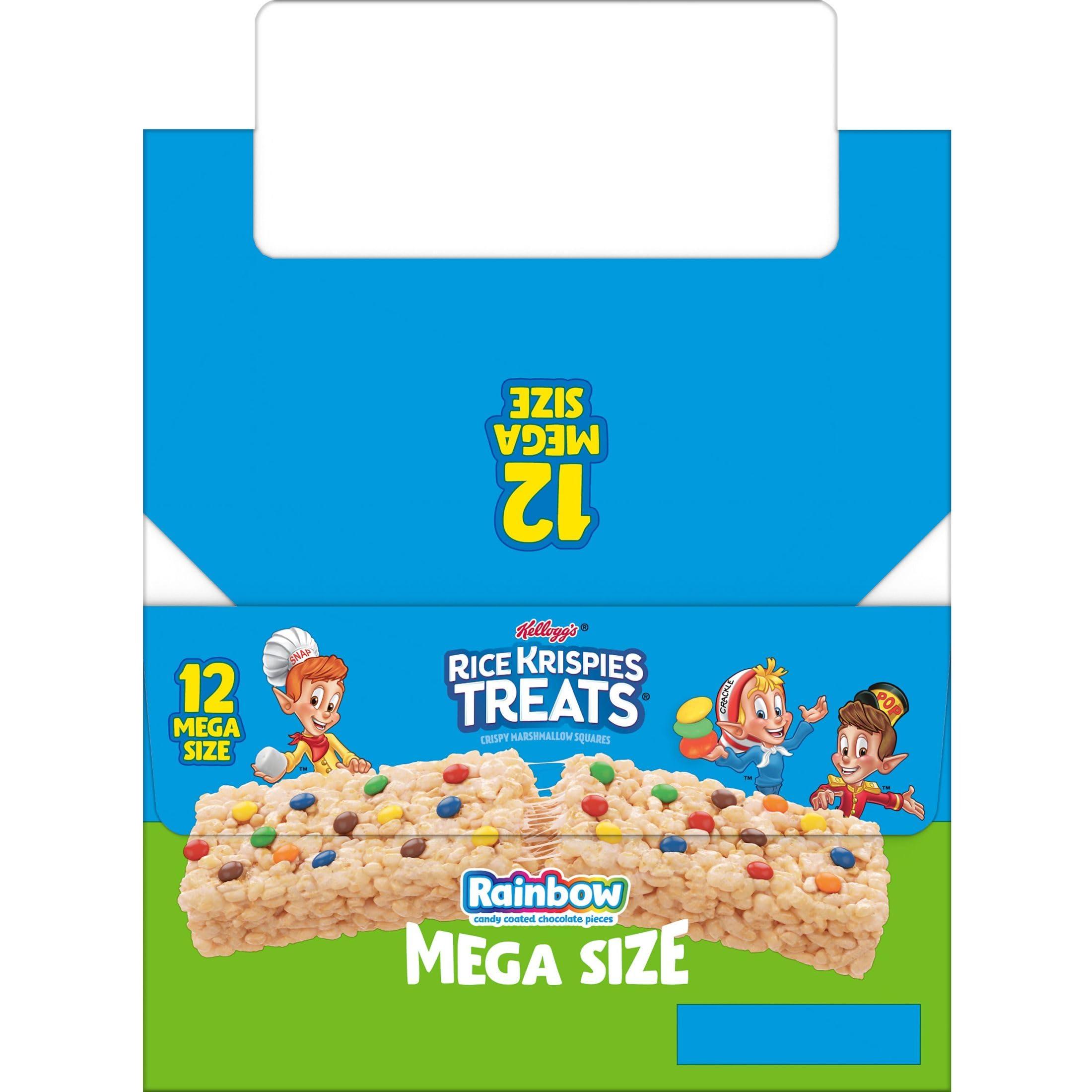 Rice Krispies Treats Mega Bars Large Marshmallow Snack Bars, Kids Snacks, Big Bars, Rainbow, 25.3oz Box (12 Bars) - Image 7