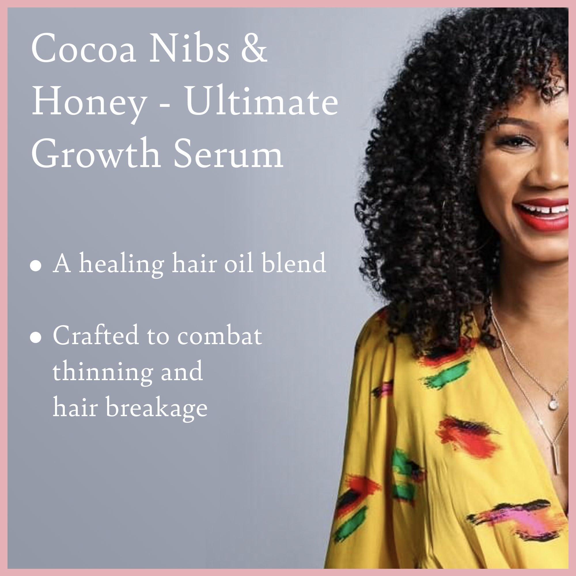 Camille Rose Cocoa Nibs & Honey Hair Growth Serum, with Amla Oil to Naturally Thicken Strengthen and Condition, for All Hair Types, 8 oz - Image 7