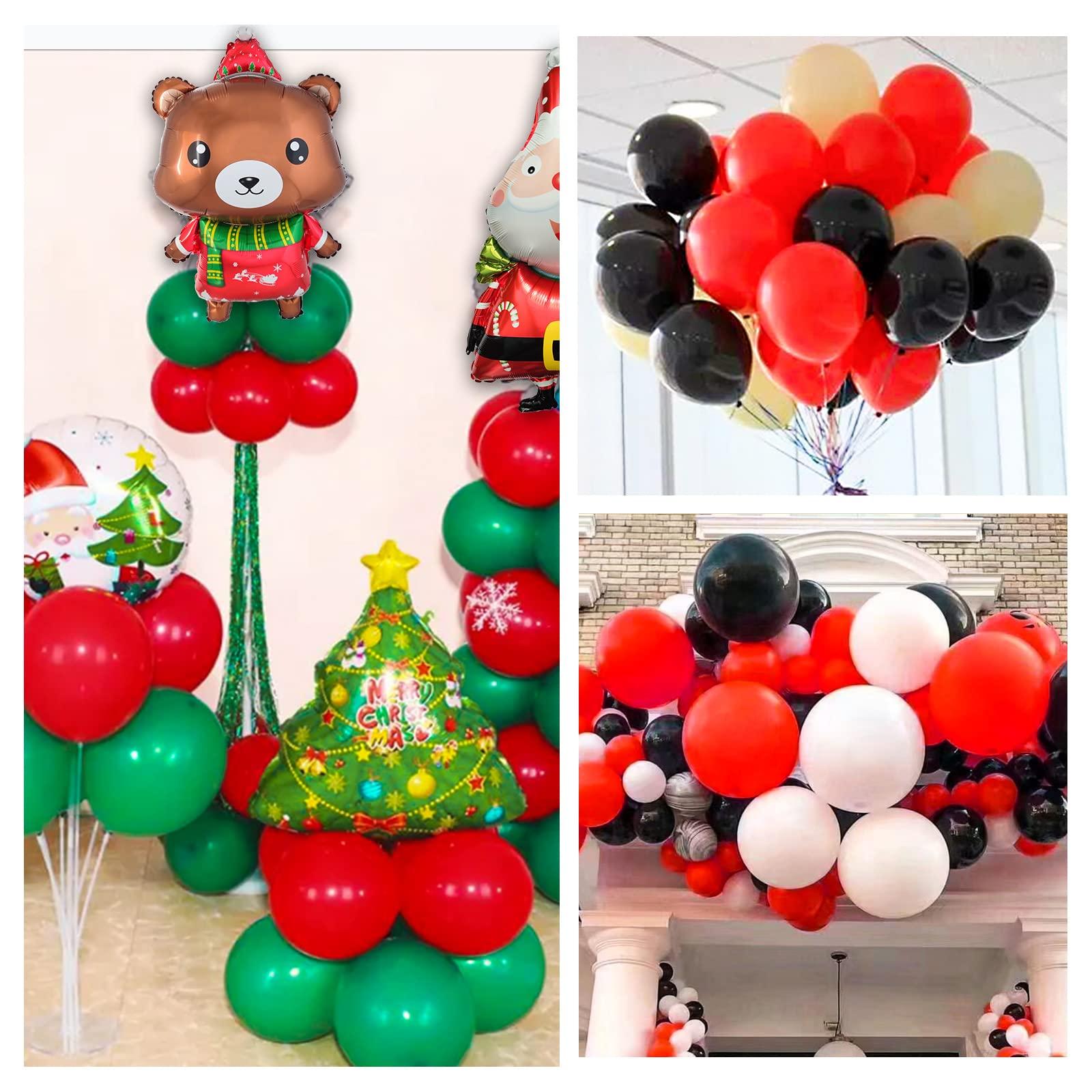 Red Balloon 110pcs, Red Latex Balloons12 inch for Birthday Valentine's Day Wedding(with 2 Ribbons). - Image 7