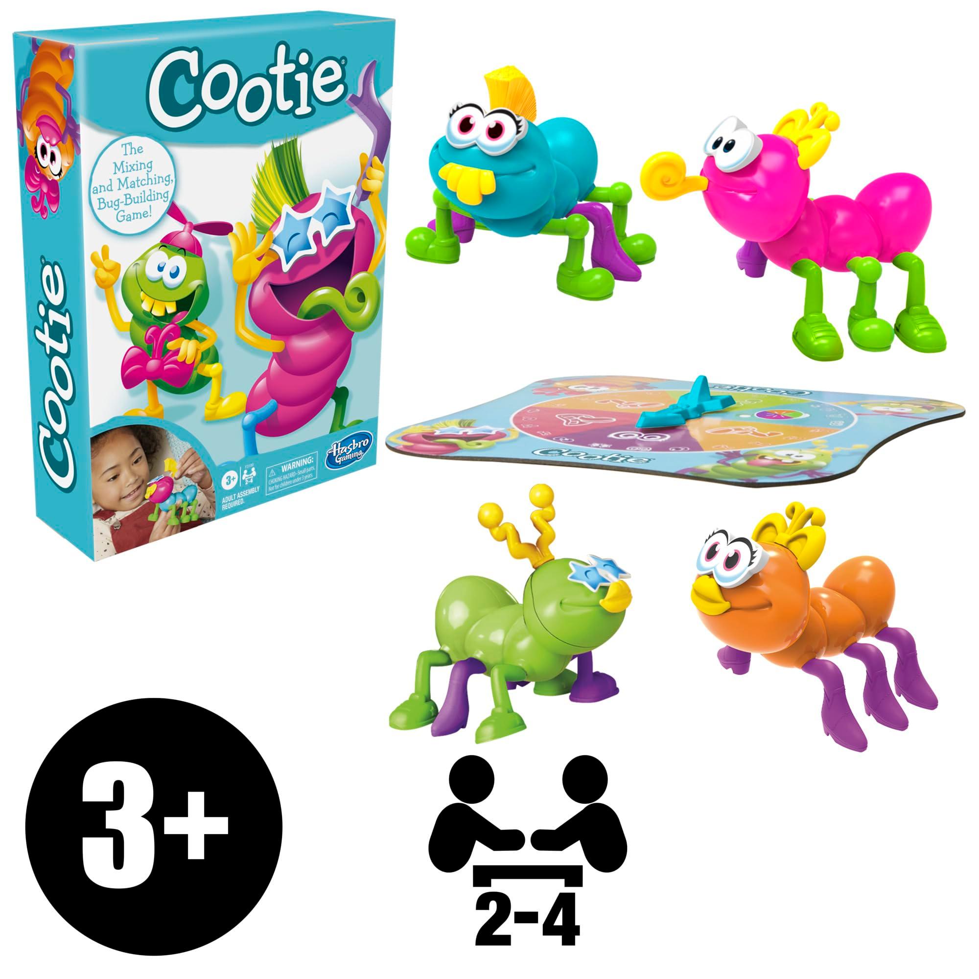 Hasbro Gaming Cootie Mixing and Matching Bug-Building Game | 2-4 Players | Easy Preschool Board Games | Back to School Gifts for Kids | Ages 3+ - Image 7