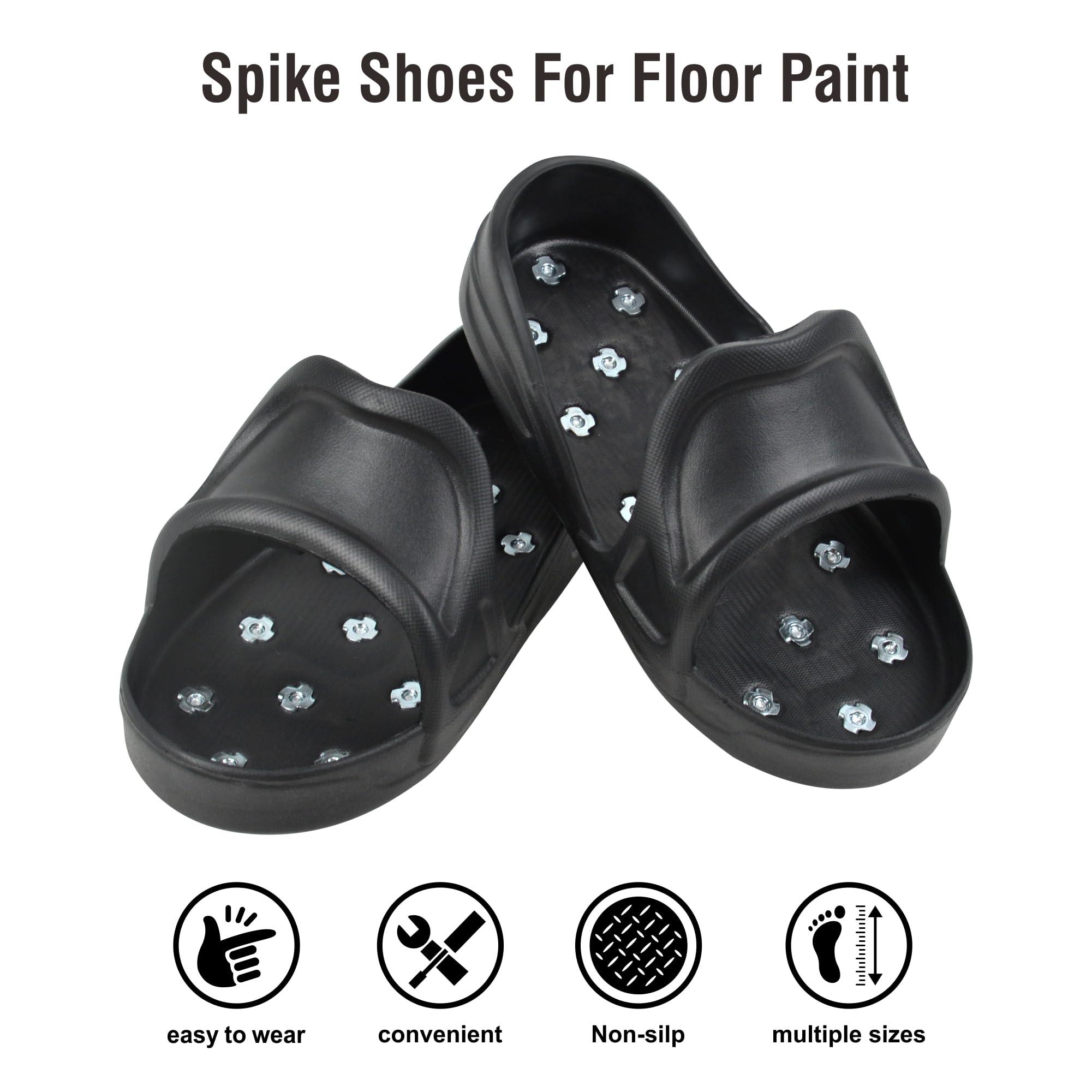 Nichiyo Sharp Spiked Style Shoes for Resinous Coatings Spiked Shoes Safe Walking on Floor Leveling Compounds,Epoxy Topcoats Concrete Resin and Epoxy Floor Coating -X-Large(DX-5C) - Image 5