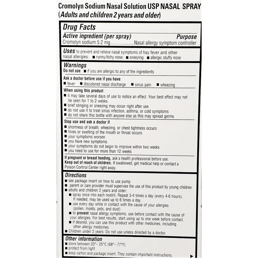 Cromolyn Sodium Nasal Solution 26mL *Pack of 2 Bottles Only - Image 2