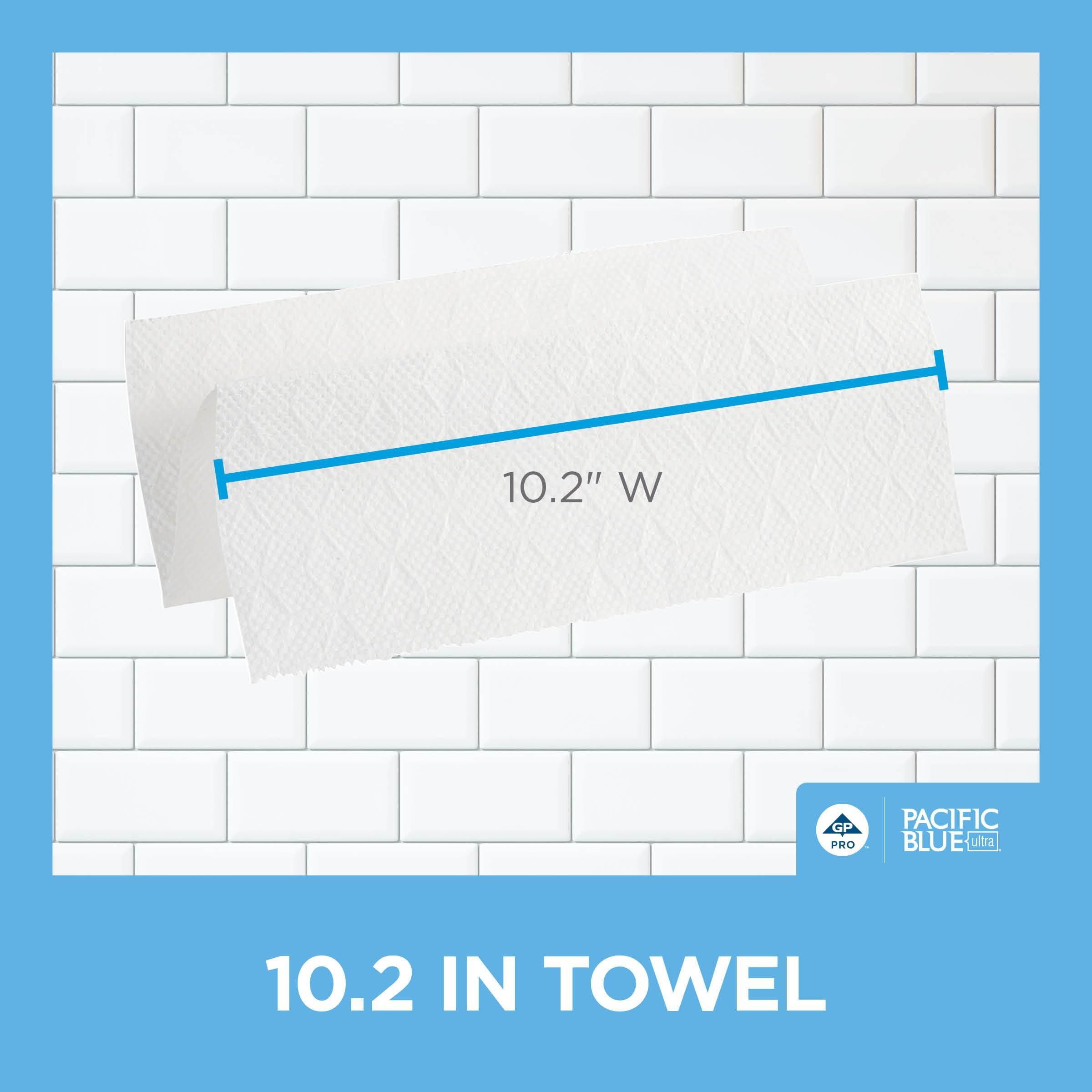 Pacific Blue Ultra Big Z-Fold Paper Towels by GP PRO (Georgia-Pacific), White, 20887, 220 Paper Towels Per Pack, 10 Packs Per Case (2200 Total), 10.20'' x 10.80 - Image 4