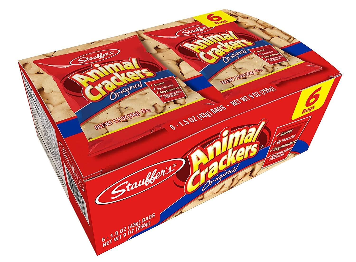 Stauffers Original Animal Crackers, 12 Snack Packs, 1.5 Oz. Each - Image 1