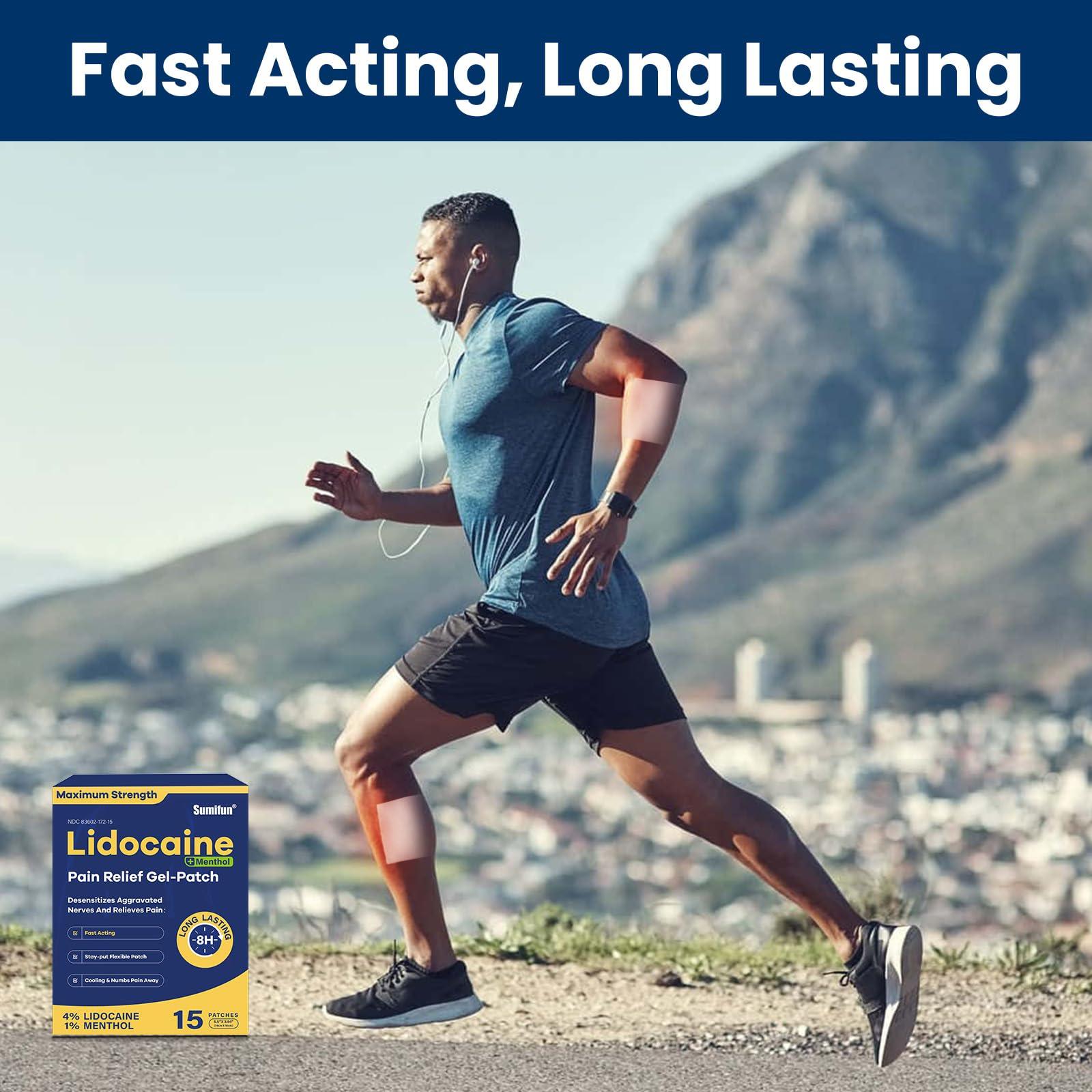 Sumifun 4% Lidocaine Patches Plus 1% Menthol - 15 Counts Maximum Strength OTC Pain Relief Patches for Back Ache Stiff Neck Joint Pain Muscle Soreness Topical Analgesic FSA or HSA Eligible - Image 6