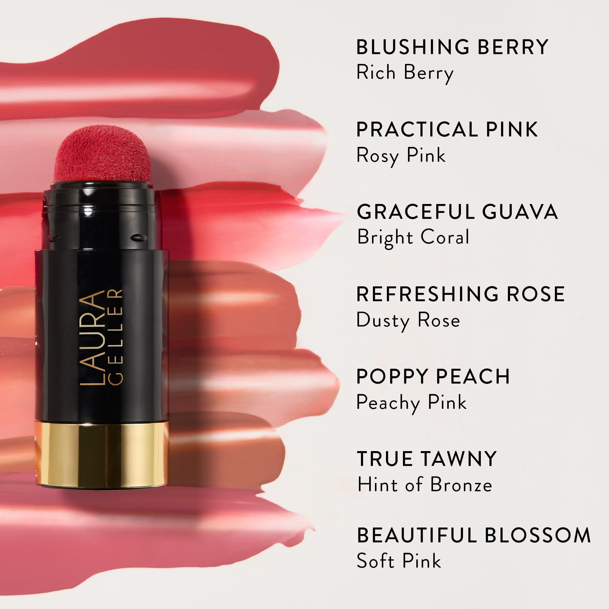 LAURA GELLER NEW YORK Serum Blush Tint, Lightweight Liquid Blush for Cheeks, Weightless Watercolor Sheer Finish, Practical Pink - Image 7