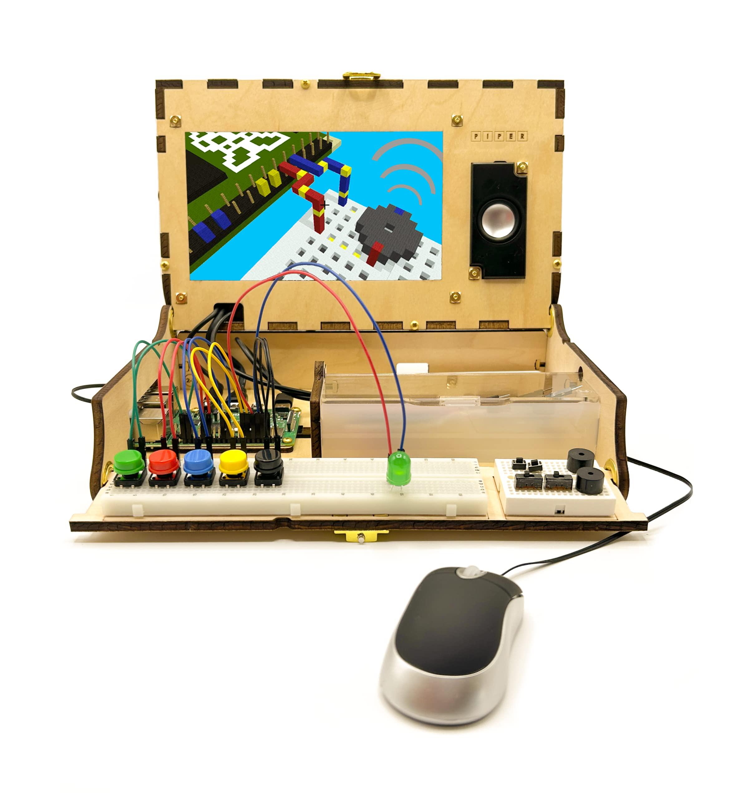 Piper Computer Kit: Award-Winning Build-A-Computer Age 8+ STEAM Learning, with Raspberry Pi, Drag-n-Drop Coding, StoryMode, Games, Python, and Amazing Projects!