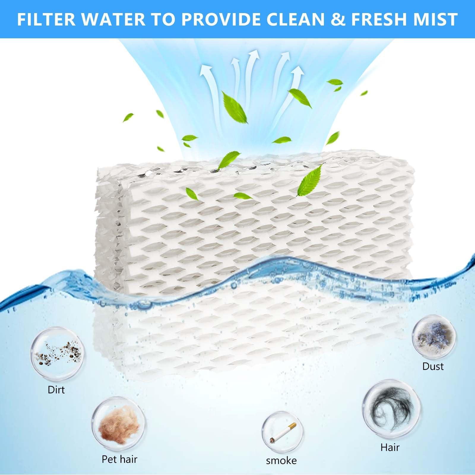 4 Pack Wf813 Eqwf813 Humidifier Filters Compatible with Equate Eqwf813 Eq-2119-Ul, Relion RCM-832 RCM-832N, ProCare PCCM-832N Cool Mist Humidifier Replacement Filter - Image 4