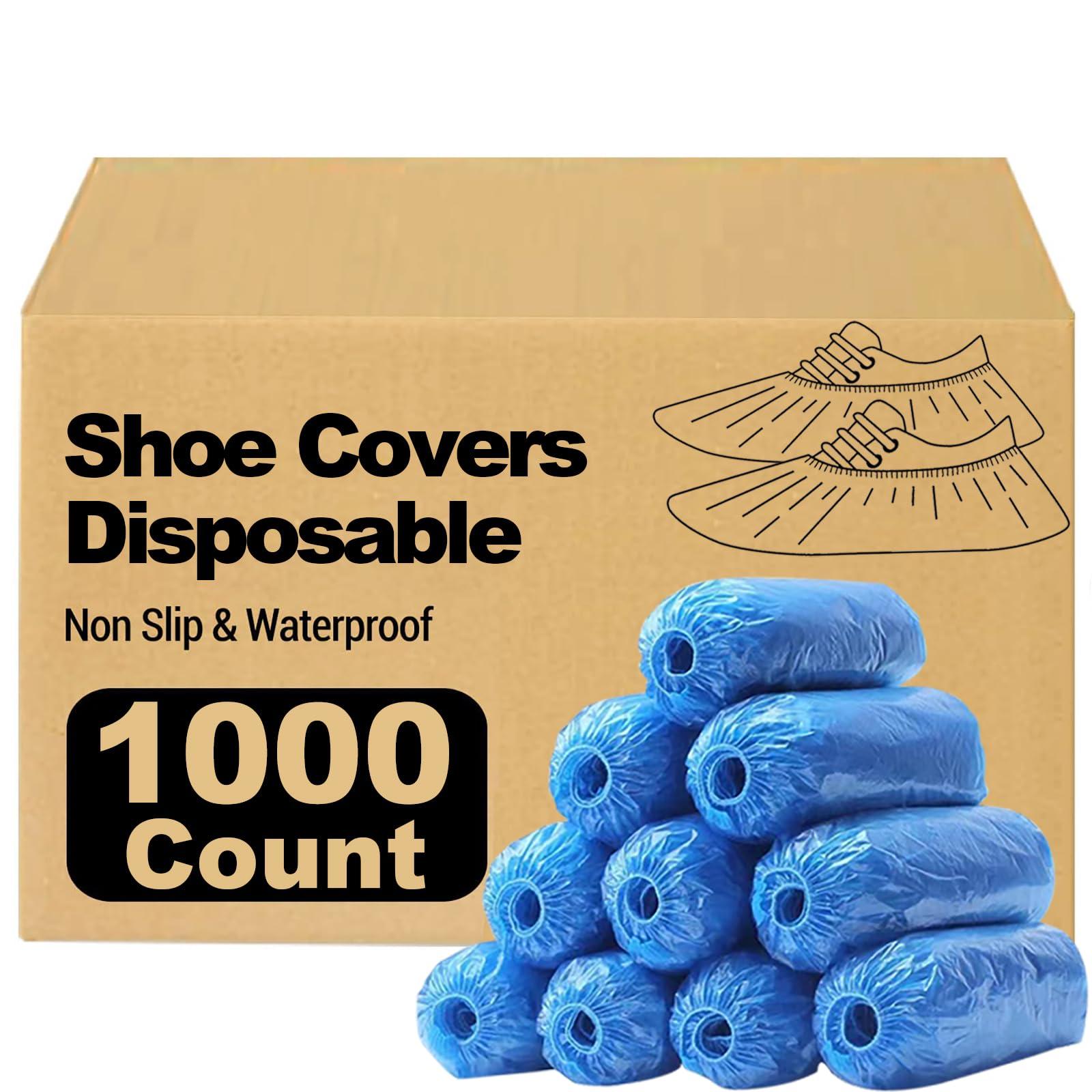 Amedall 1000 Pieces(500 Pairs) Shoe Covers Disposable, Waterproof,Non-Slip for Various Occasions,fits up to US Men's 12 & Women's 13 Size,Durable Booties Boot Covers for Indoors & Outdoor.