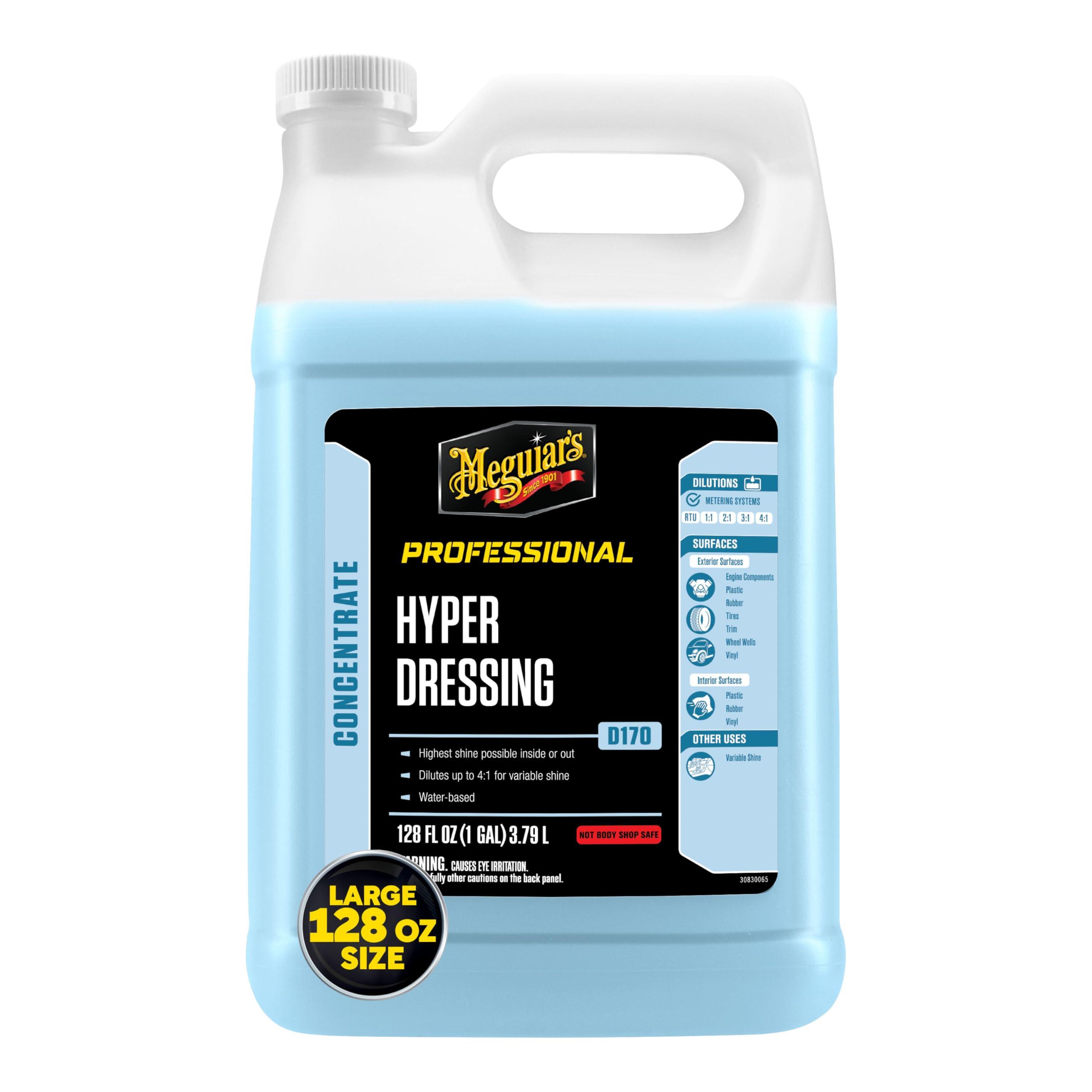 Meguiar's D17001 Hyper Dressing - 1 Gallon – Give Your Car’s Trim Pieces the Best Shine & Gloss