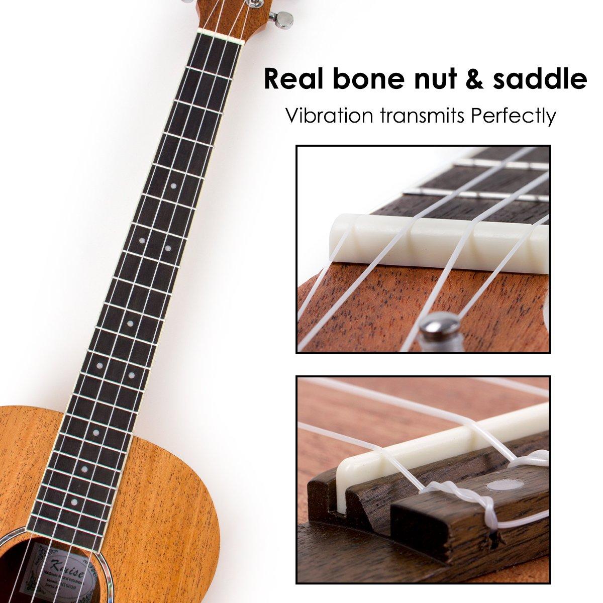 Kmise Baritone Ukulele 30 Inch Mahogany Ukelele 4 String Hawaii Guitar Uke G-C-E-A from Kmise - Image 5
