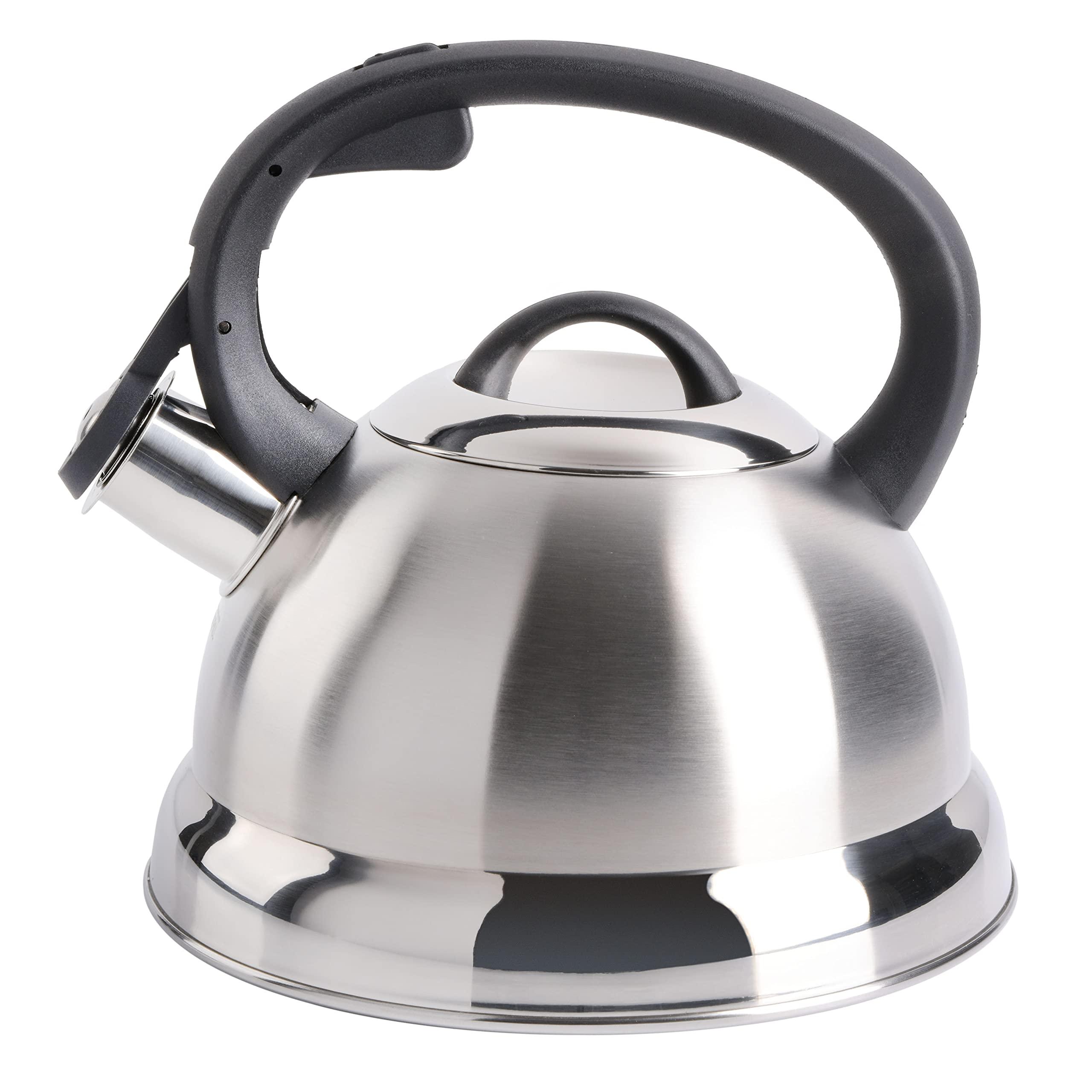 Mr. Coffee Flintshire Stainless Steel Whistling Tea Kettle, 1.75-Quart, Brushed Satin - Image 6