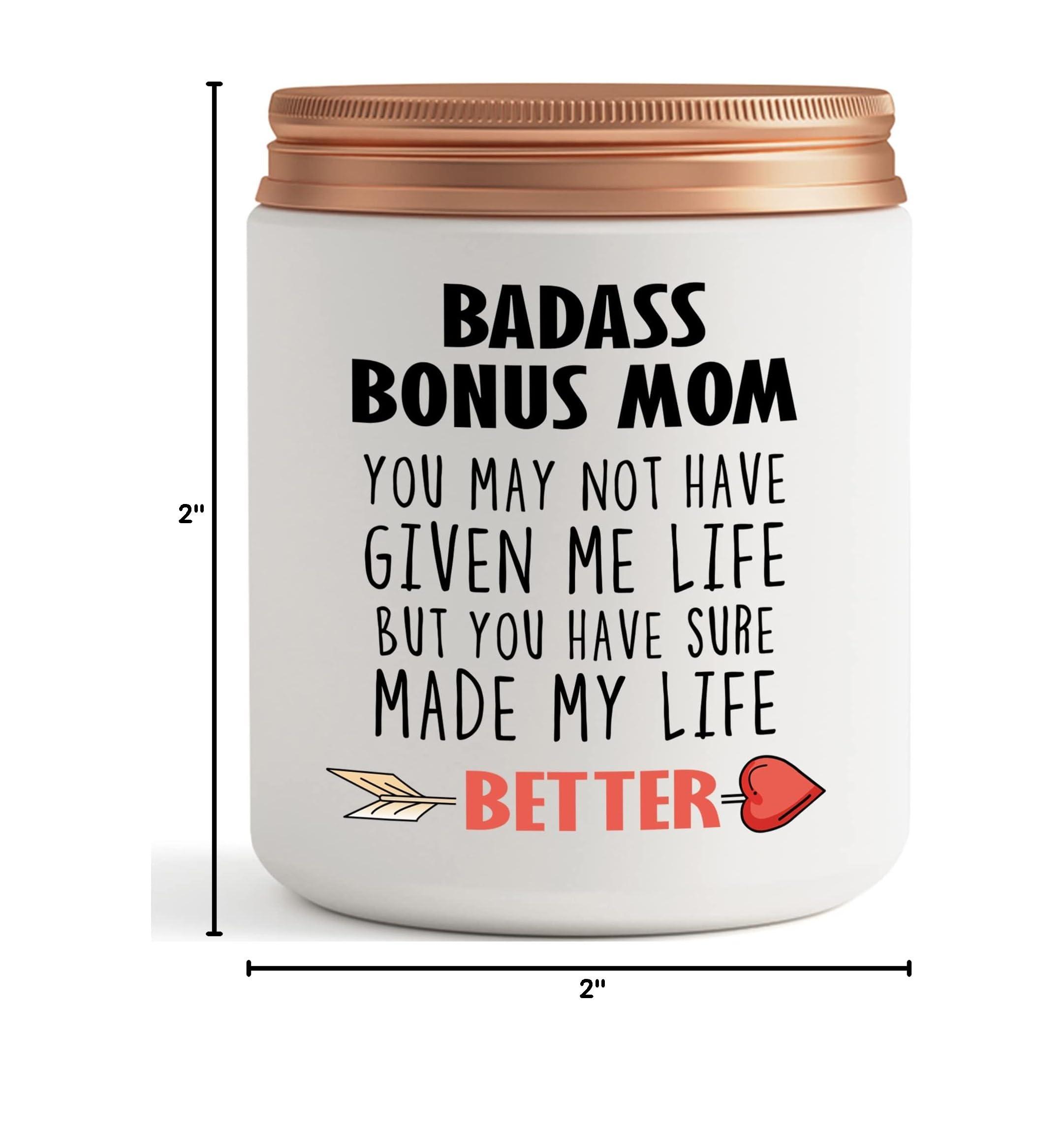 Bonus Mom Gifts- Mother in Law, Stepmom irthday Christmas Mothers Day Gifts- Funny Best Candle Gift Ideas for Adopted Mom from Daughter Son - Image 8
