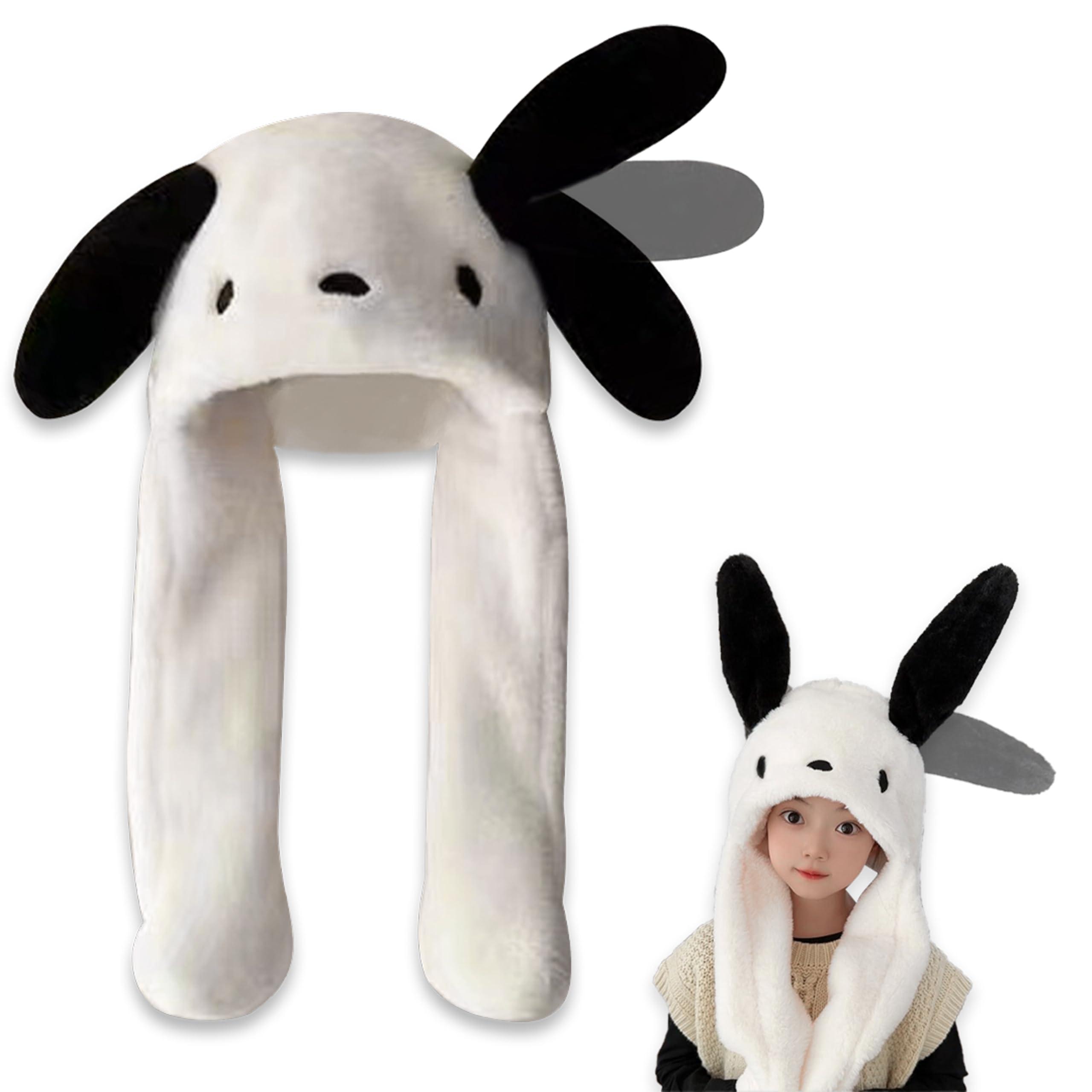 Roffatide Anime Ear Moving Jumping Hat Fluffy Beanie Cap Soft for Women Girls