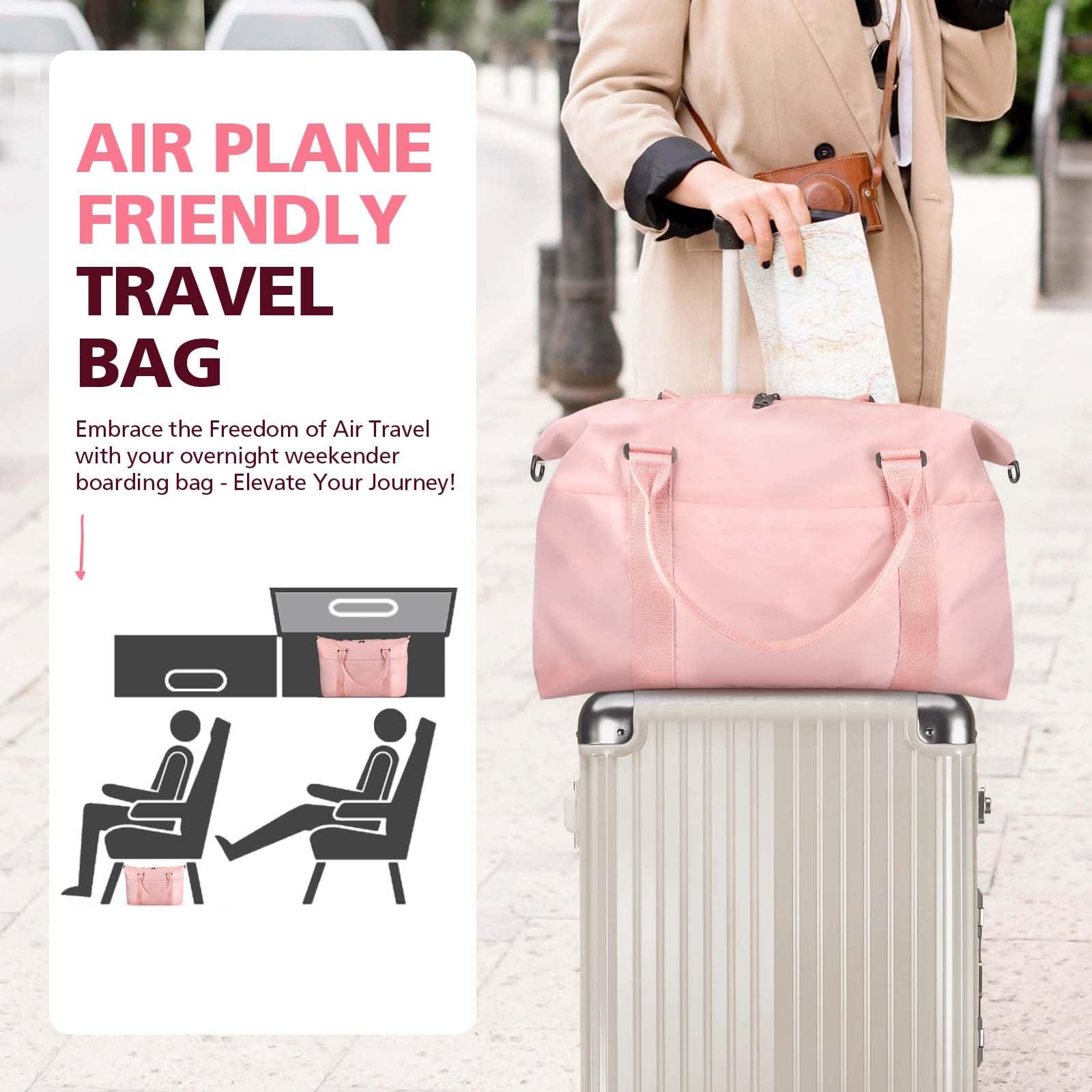 TOPBAG Travel Duffle Bag, Waterproof Weekender Bag Carry On Tote Bags for Women, Duffel Bag Sport Gym Bag for Men, Hospital Bag for Labor and Delivery, Overnight Bag Luggage Bag with Trolley Sleeve - Image 3