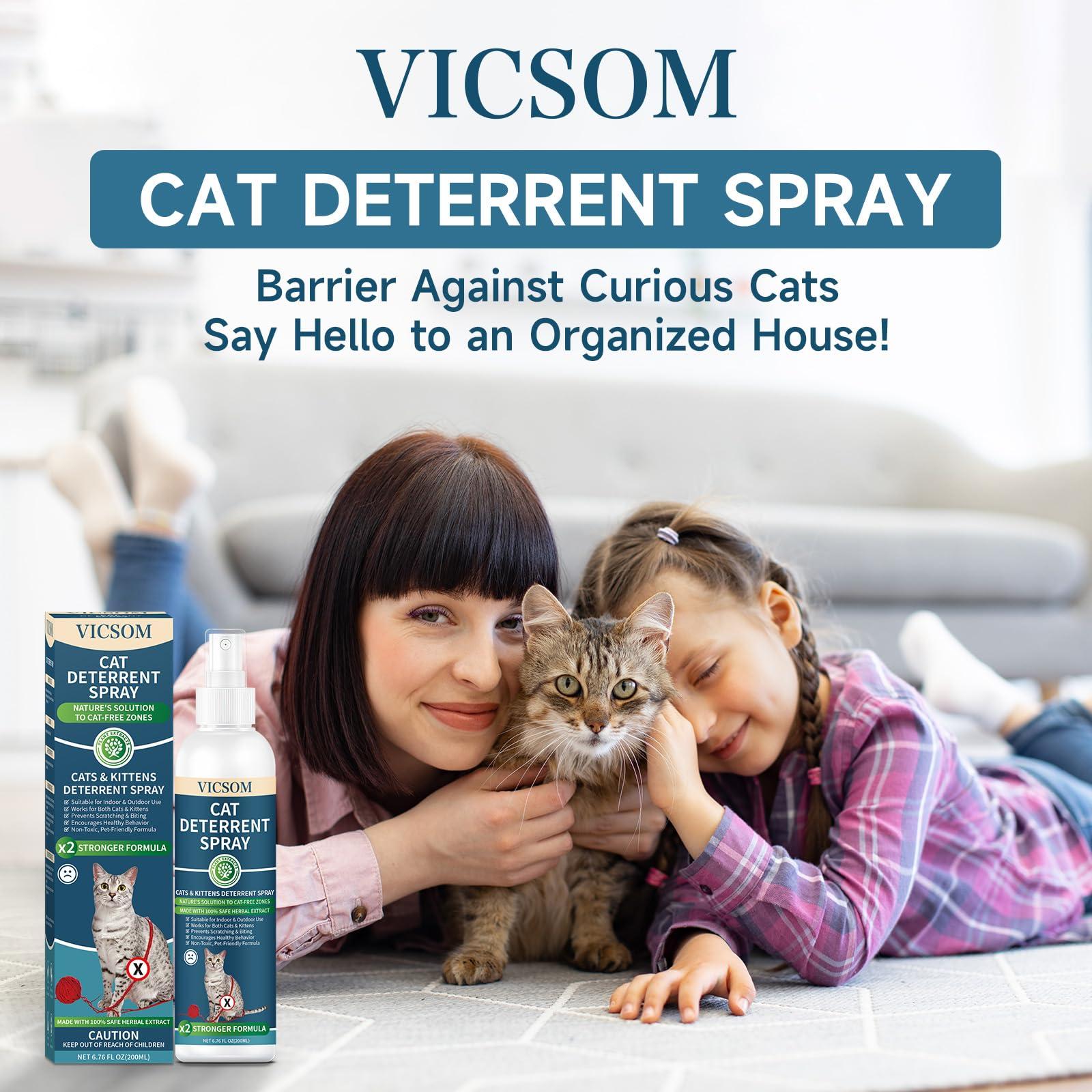 Cat Deterrent Spray, Natural Cat Repellent Spray, Anti-Scratch Deterrent for Furniture, Sofas, Rugs, Curtains, Plants, Indoor & Outdoor Repellent Cats Kittens, Non-Toxic, Alcohol-Free 6.76 FL Oz - Image 7