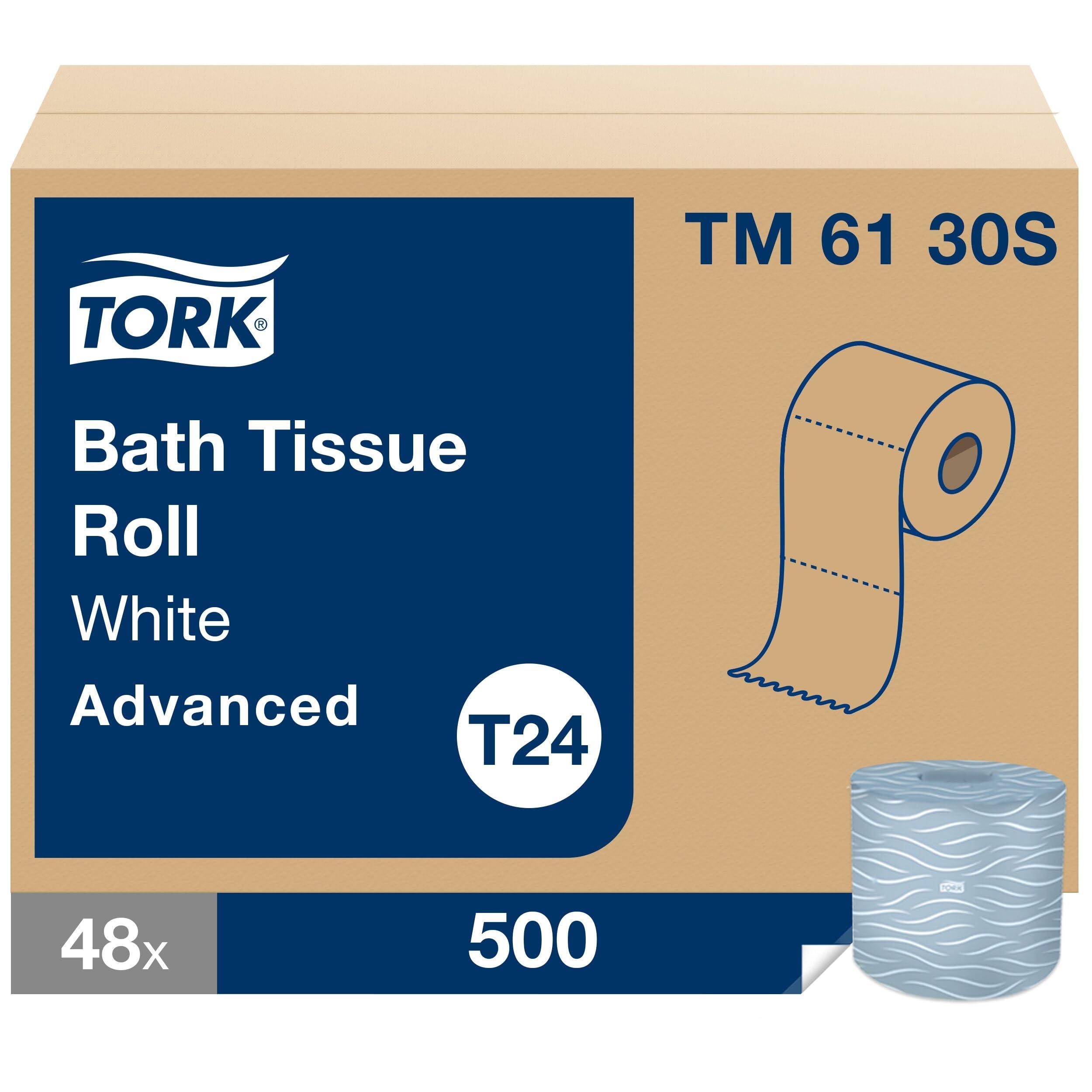 Tork Bath Tissue Roll Advanced 2-ply For everyday use at home Biodegradable 4x3.75", 500 sheets/roll, 48 rolls/case - Image 3