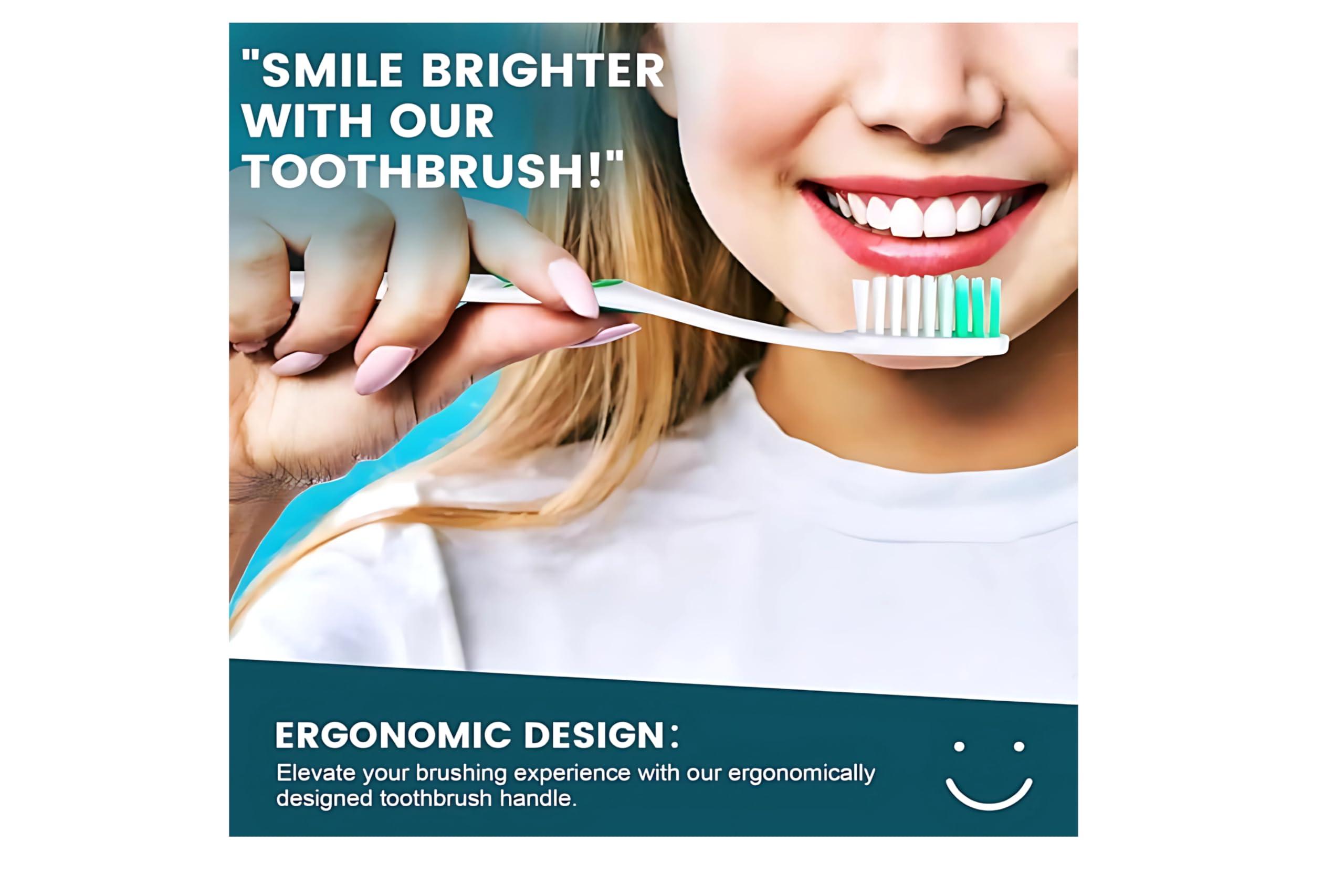 4-Pack Cavity Protection Fresh Toothpaste with Fluoride, Regular Flavor, 8oz, (Total 32 oz) Plus 1-Pack ODWIRA Toothbrush for Colgate Toothpaste - Image 4