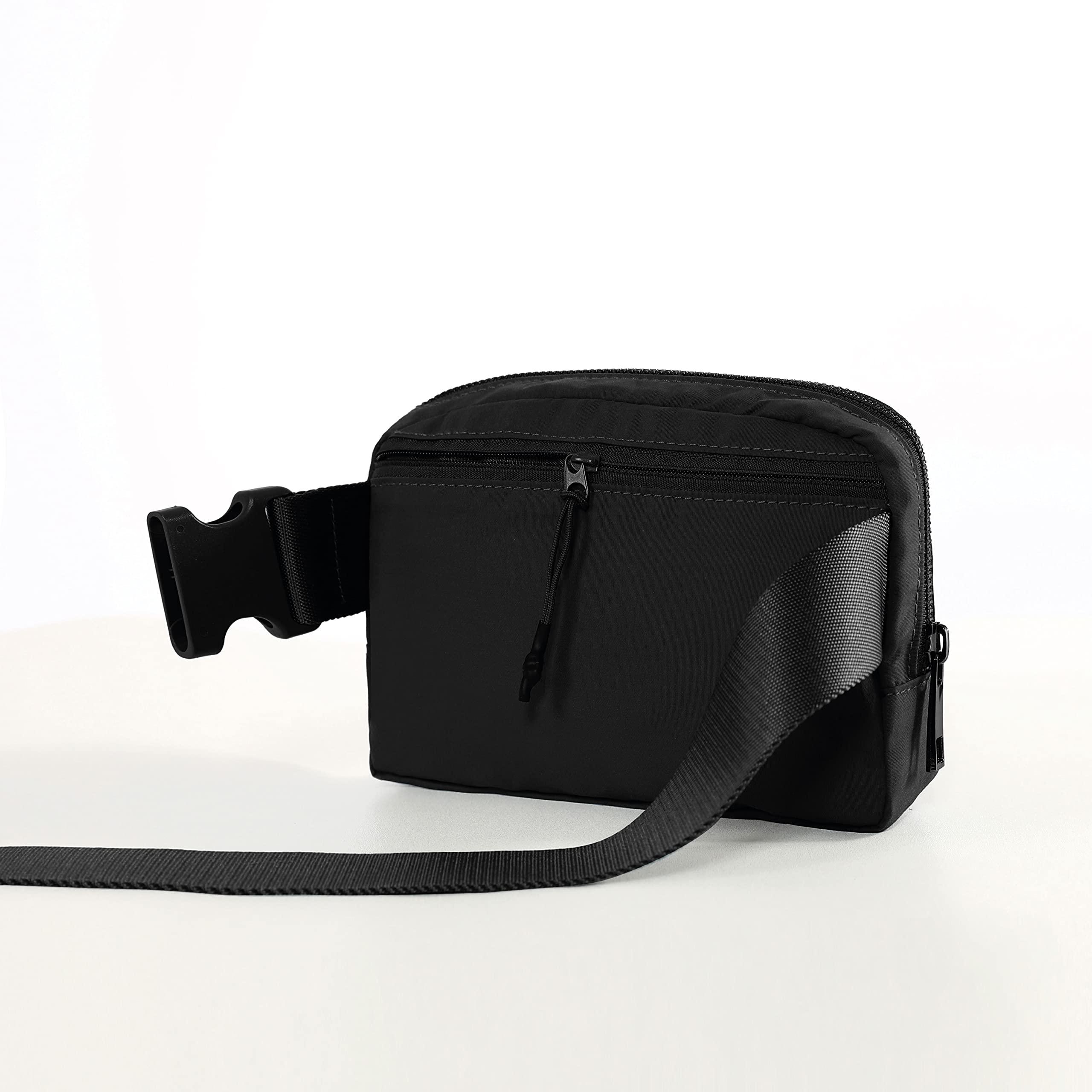 ODODOS Unisex Mini Belt Bag with Adjustable Strap Small Fanny Pack for Workout Running Traveling Hiking, Black - Image 4