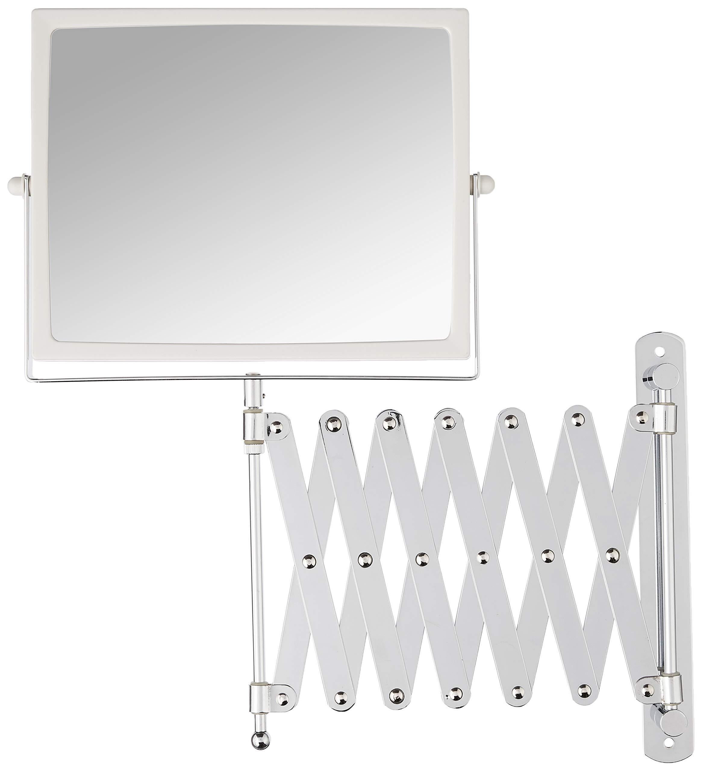 JERDON Two-Sided Swivel Wall Mount Mirror - Vanity Mirror with 5X Magnification & 30 inch Wall Extension - Model J2020C - Image 3