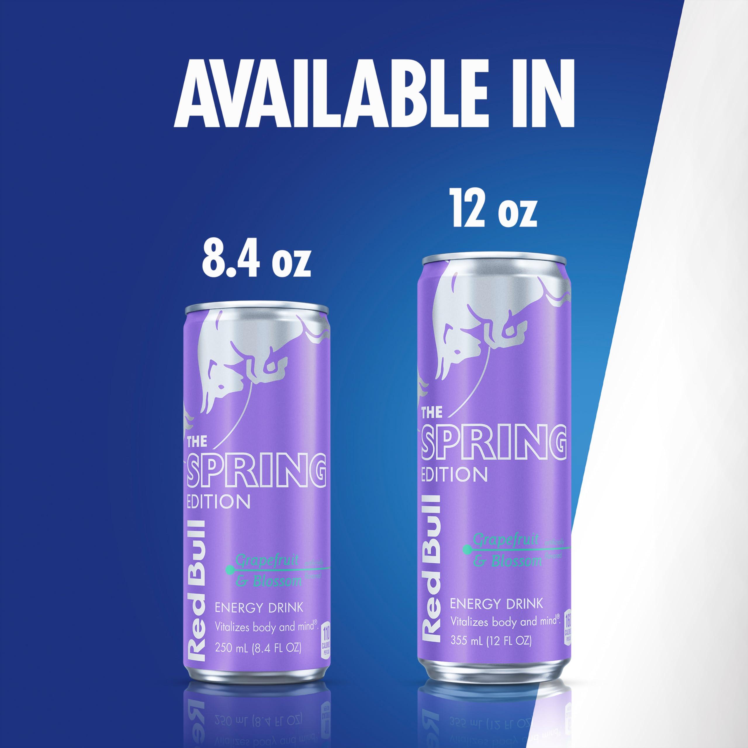 Red Bull Spring Edition Energy Drink, Grapefruit, 12 fl. oz., Case of 24 cans, with 114mg Caffeine, Taurine & B Vitamins - Image 7