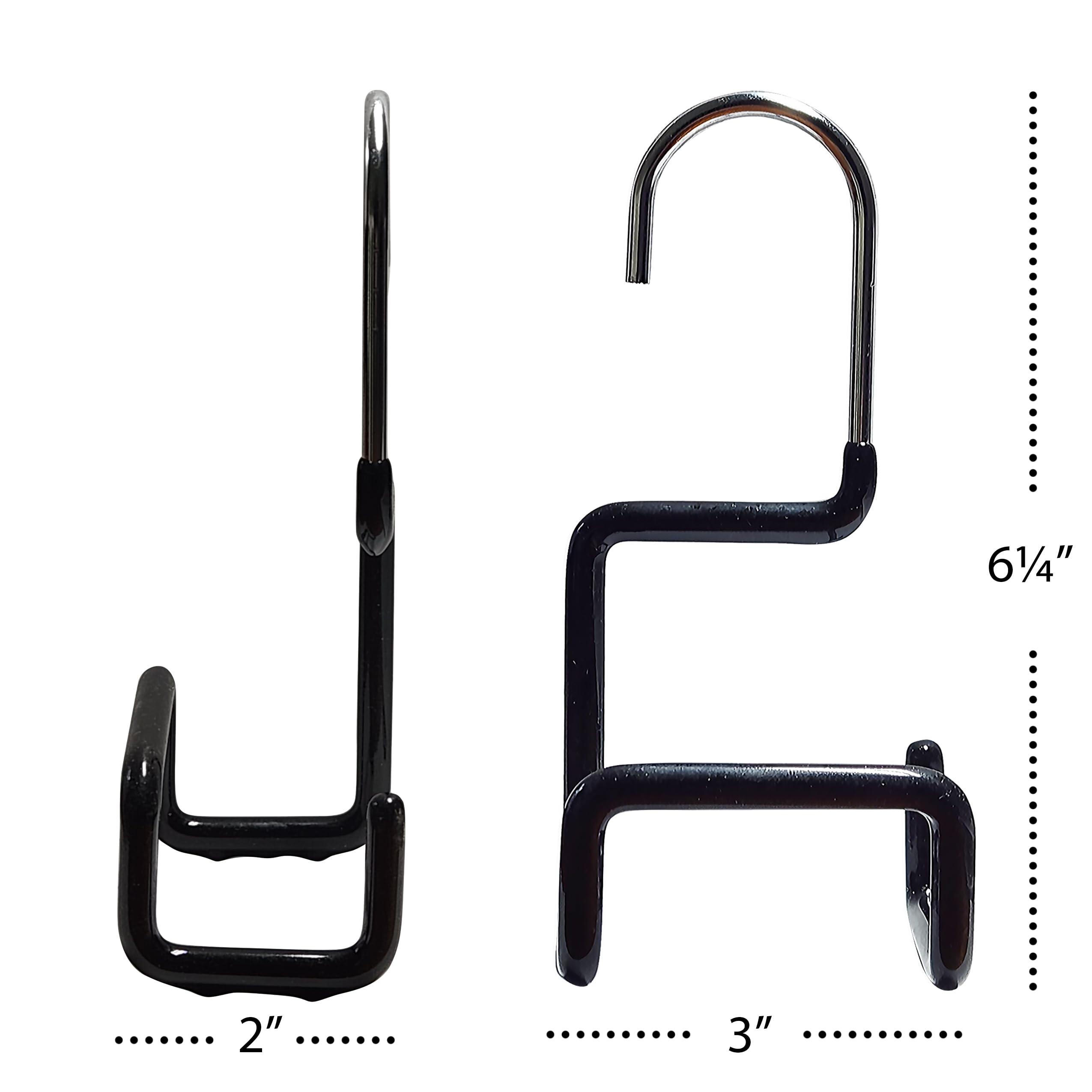 MAWA Non-Slip Steel Purse/Luggage Hanger with Wide Base for Strap Support, Set of 1, Black - Image 2