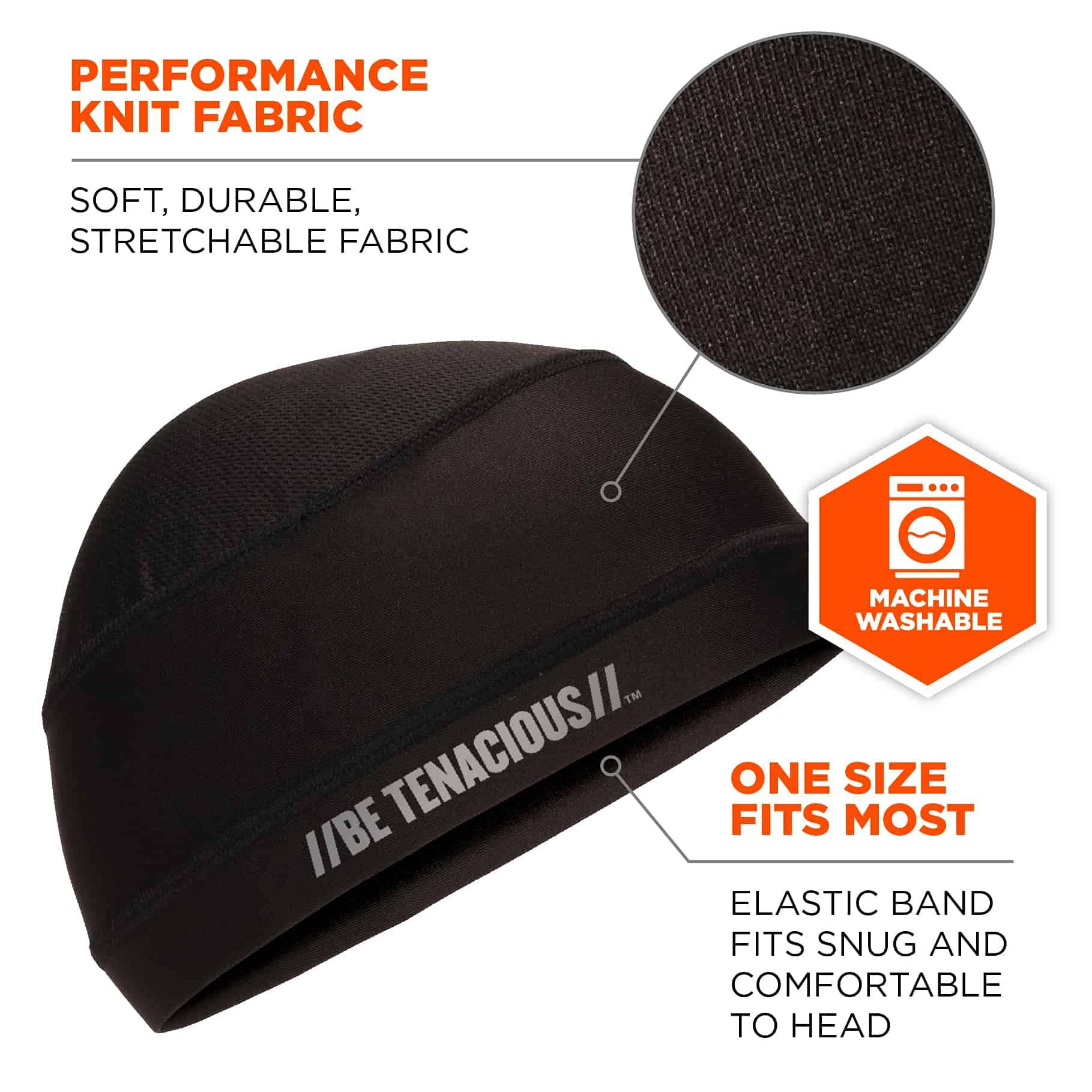 Ergodyne Chill Its 6632 Cooling Skull Cap, Sweat Wicking Liner, UPF 50 Sun Protection - Image 2