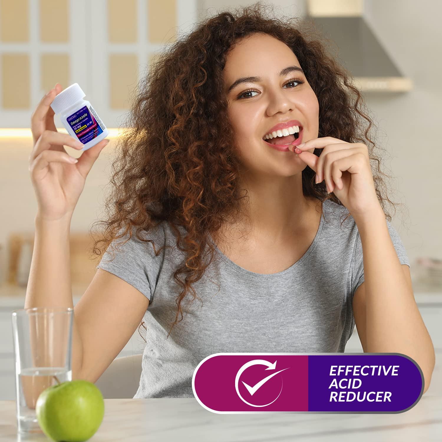 GeriCare Omeprazole Delayed Release Capsules 20.6mg - Acid Reducer Pills for 24 Hour Heartburn Relief - Acid Reflux Medicine to Treat Frequent Heartburn (42 Count) - Image 3