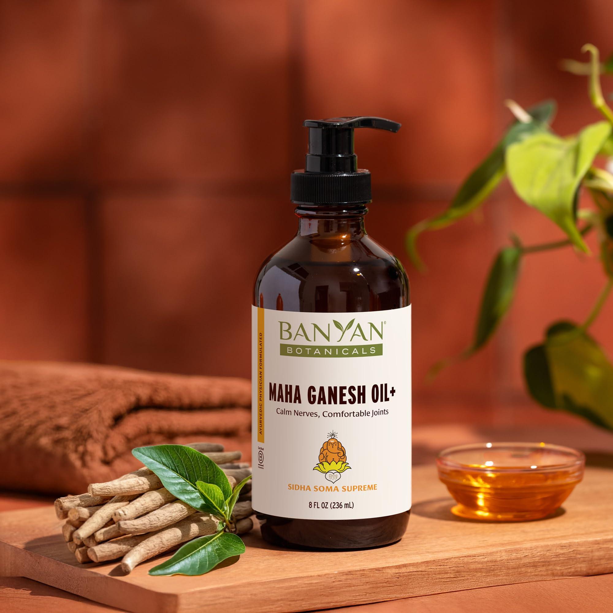 Banyan Botanicals Maha Ganesh Oil+ – Organic Deep Tissue Massage Oil – Soothing Massage Oil for Muscle and Joint Health – 8 oz – Non GMO Sustainably Sourced Ayurvedic Physician Formulated - Image 5