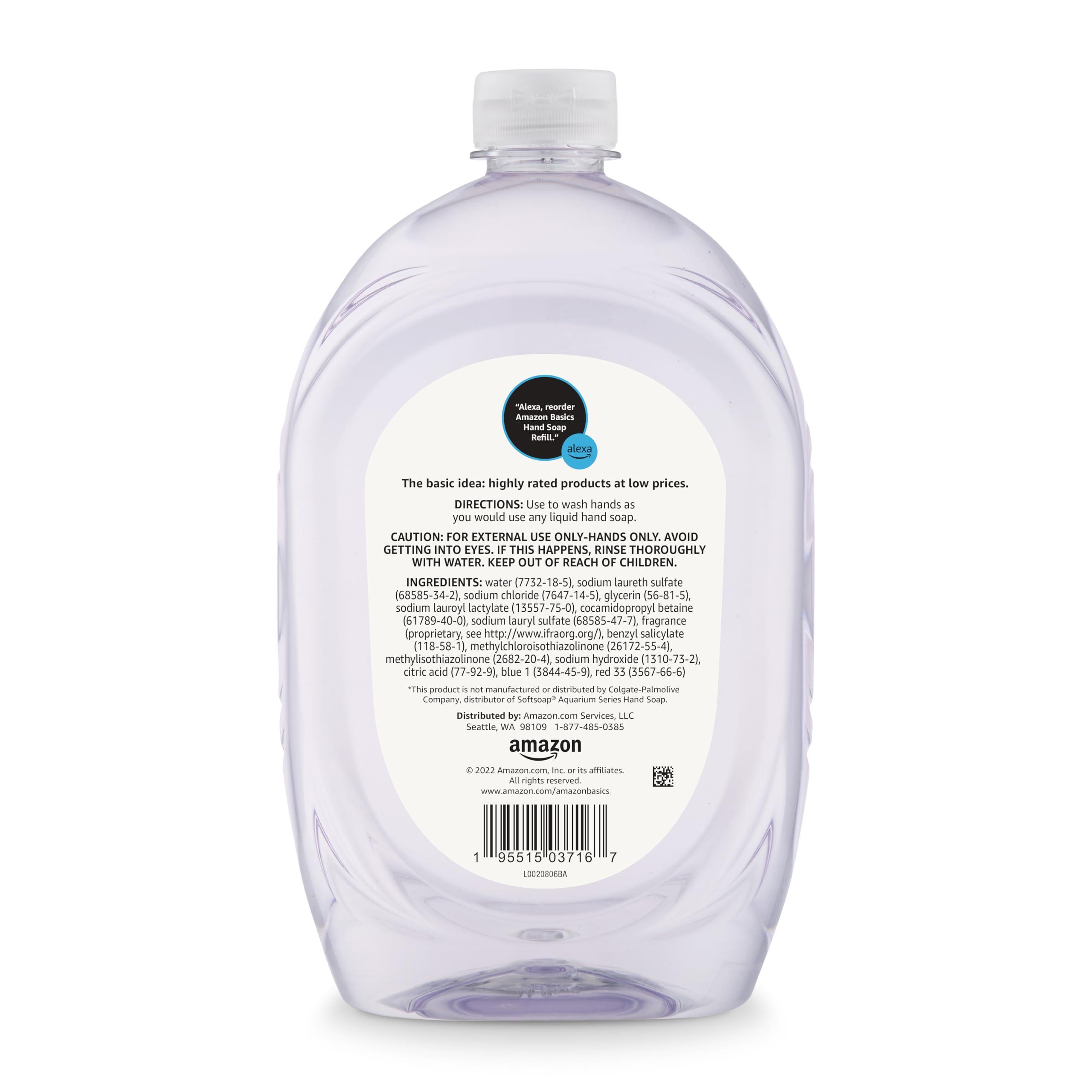 Amazon Basics Gentle & Mild Clear Liquid Hand Soap Refill, Triclosan-Free, 50 Fl Oz (Pack of 2) (Previously Solimo) - Image 5