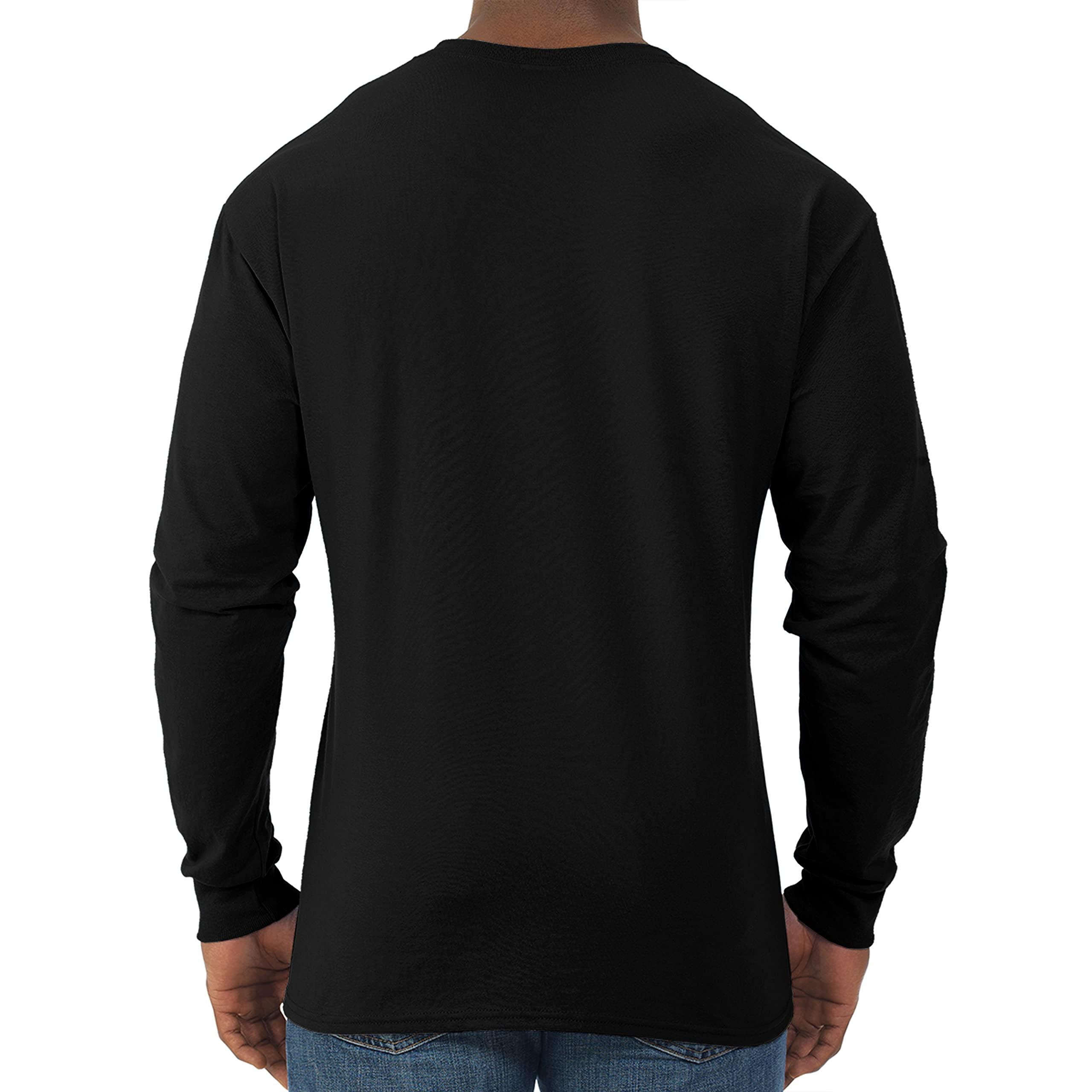 Jerzees Men's Dri-Power Cotton Blend Long Sleeve Tees, Moisture Wicking, Odor Protection, UPF 30+, Sizes S-3x - Image 3