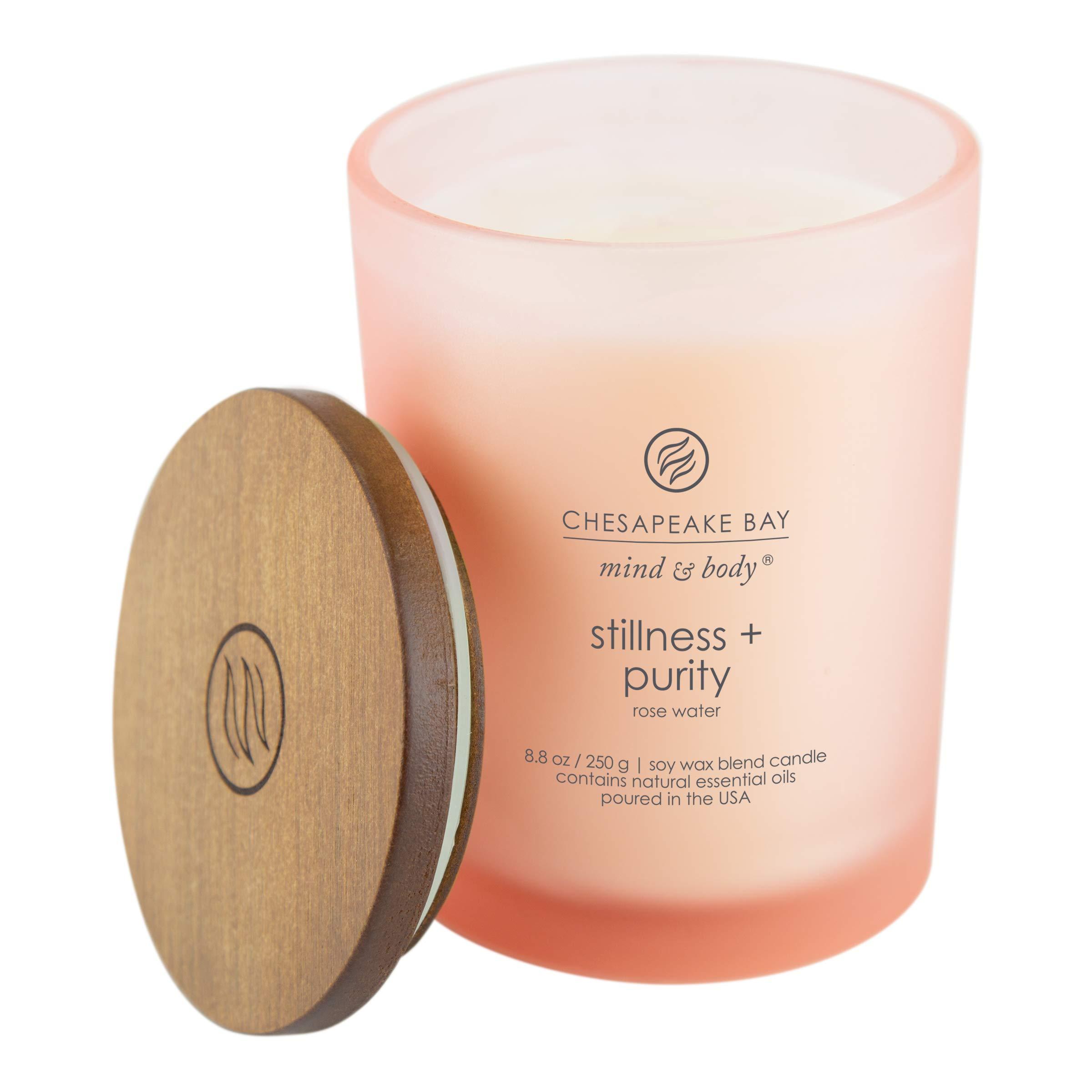 Chesapeake Bay Candle Scented Candle, Stillness + Purity (Rose Water), Medium Jar, 8 Ounce, Home Décor - Image 2