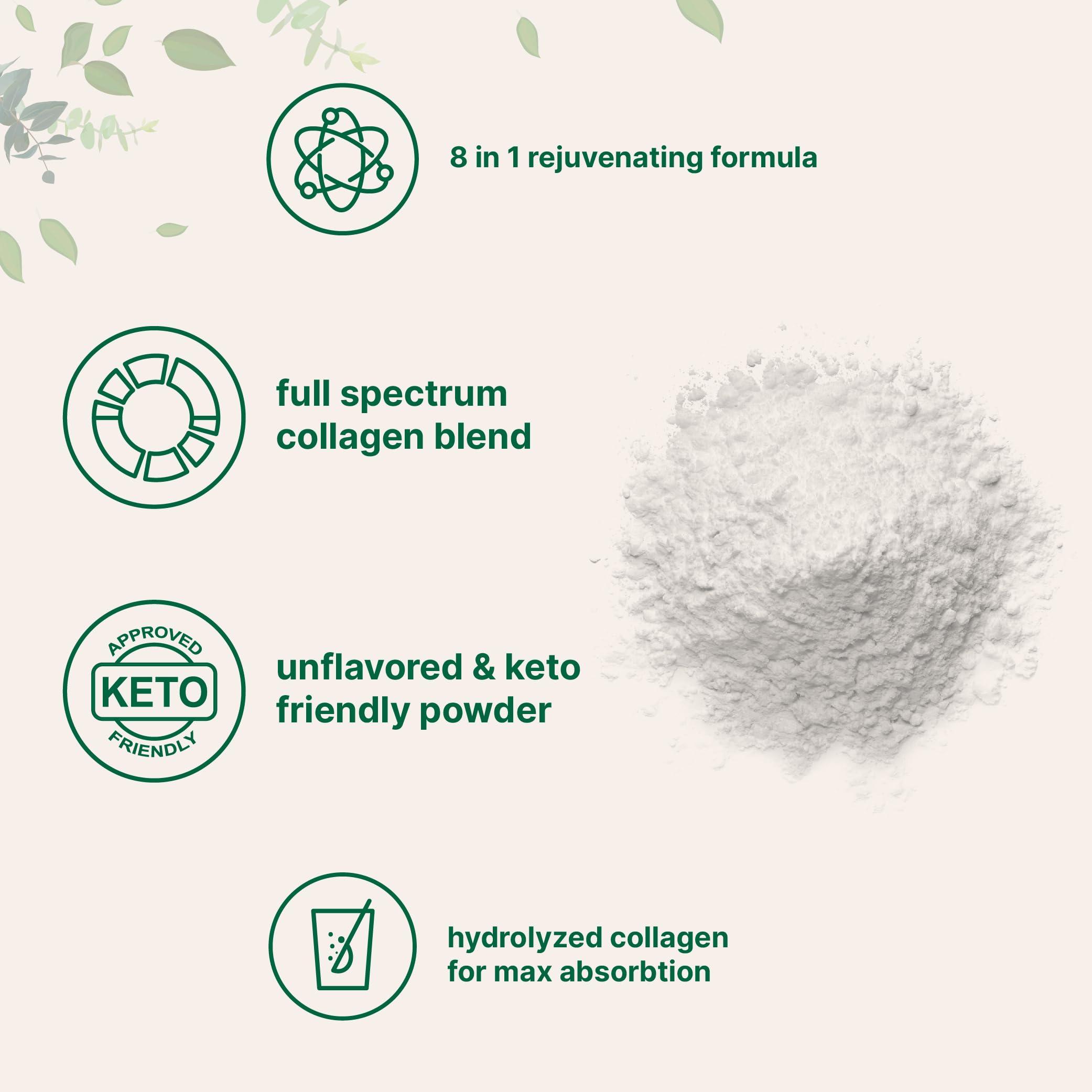 Multi Collagen Protein Powder, 2lbs – Hydrolyzed Collagen Peptides | Type I,II,III,V,X with Biotin 10000mcg, Hyaluronic Acid, Vitamin C – Unflavored – Keto & Paleo Friendly, Easy Dissolve, Non-GMO - Image 4