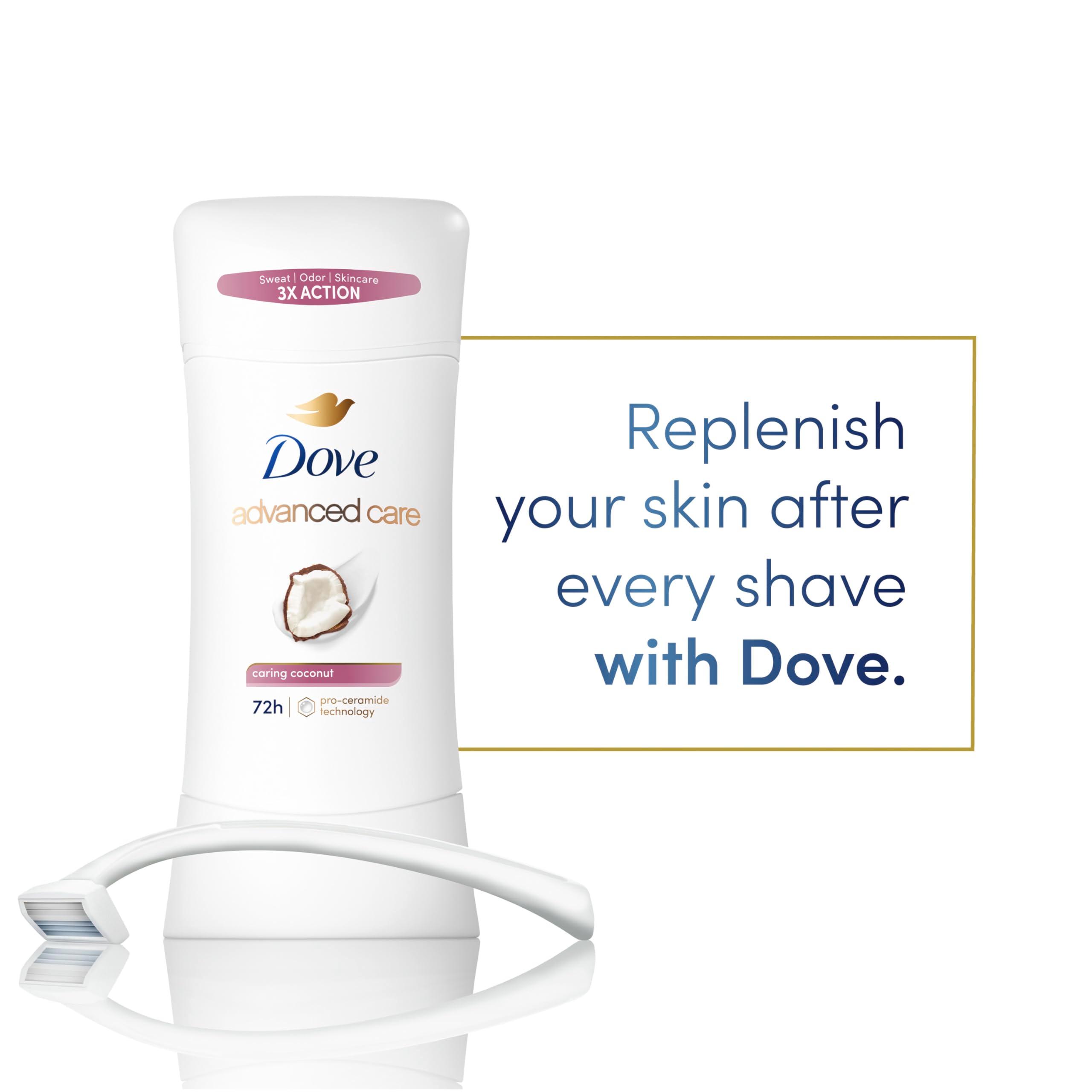 Dove Advanced Care Antiperspirant Caring Coconut, 2 Count Deodorant Stick for Women, for 48 Hour Protection And Soft And Comfortable Underarms, 2.6 oz - Image 5