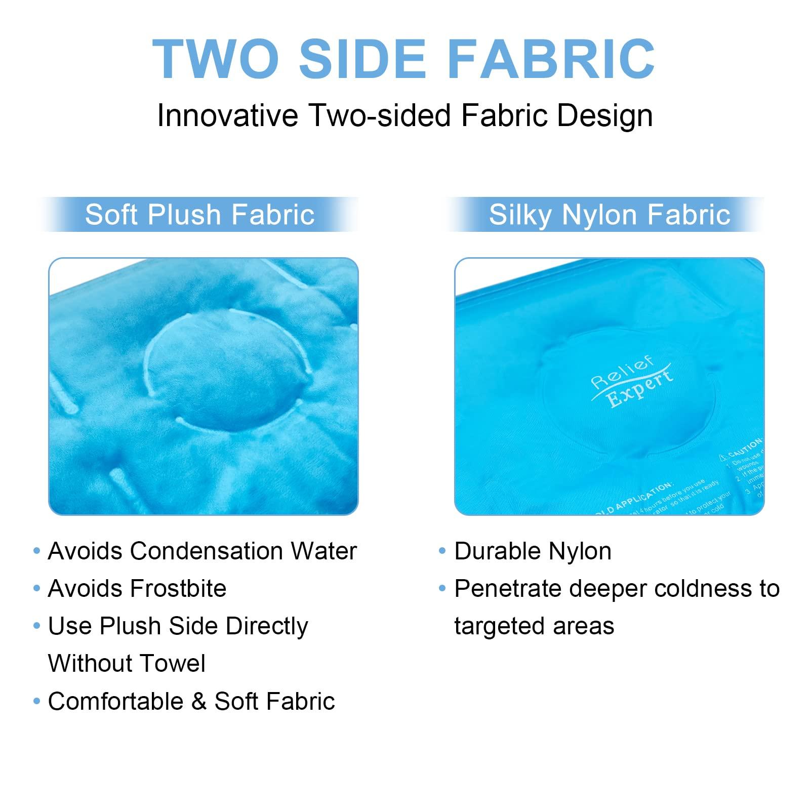 Relief Expert Knee Ice Pack Wrap Around Entire Knee, Large Ice Pack for Leg Soothing Discomfort, Reusable Ice Wraps with Cold Compress for Musclar Relaxation, Post-Workout Recovery,L - Image 3