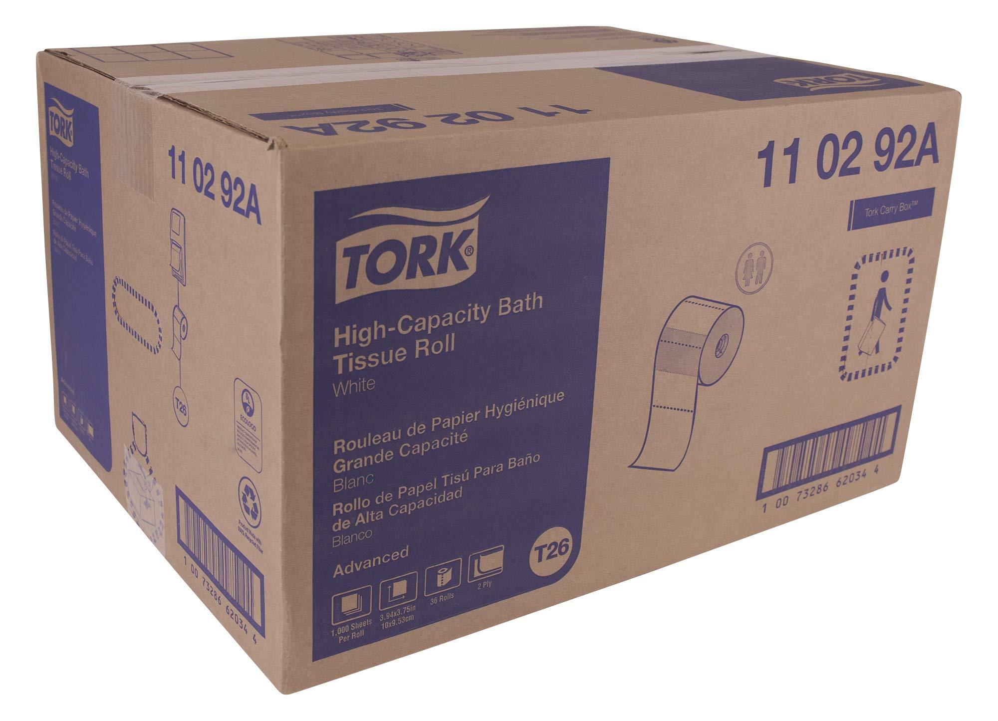 Tork High-Capacity Toilet Paper Roll White T26, Advanced, 2-Ply, 36 x 1000 sheets, 110292A - Image 9