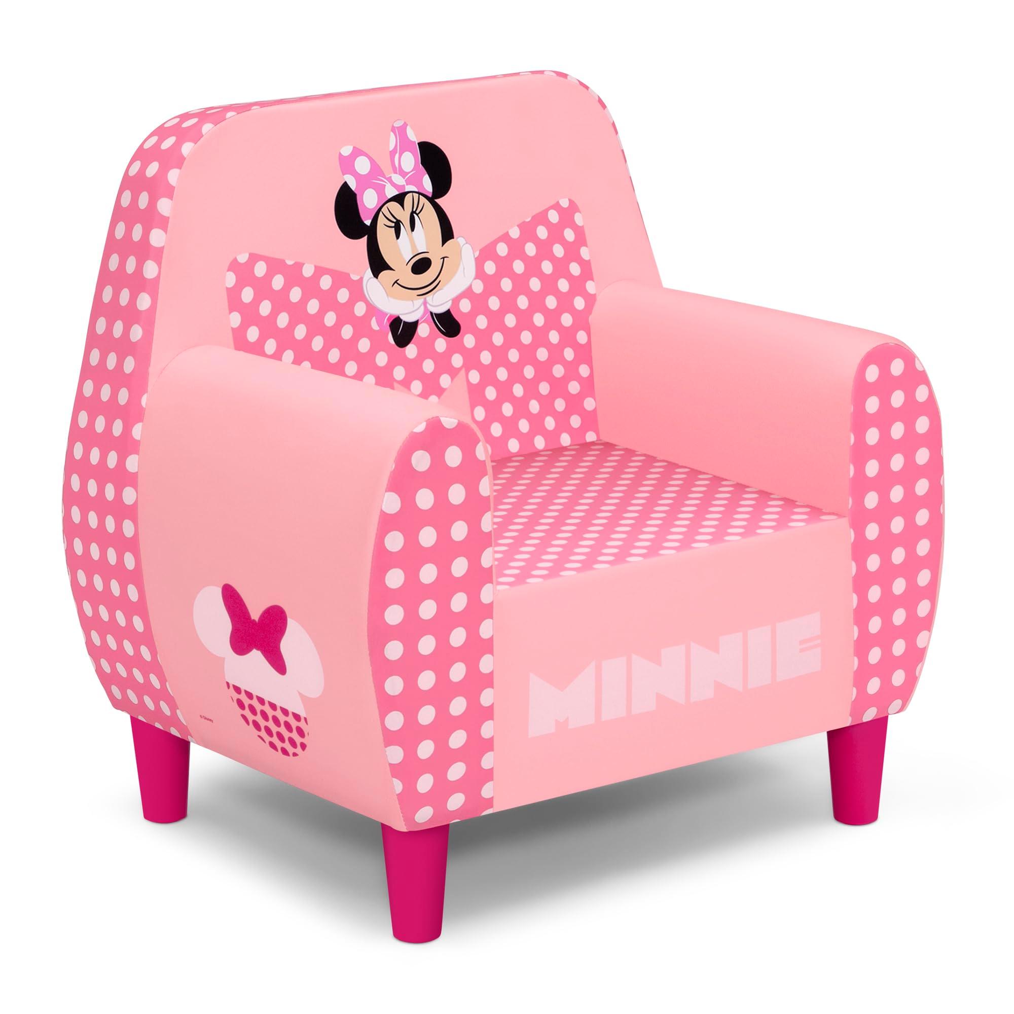 Delta Children - Disney Minnie Mouse Foam Chair for Kids, Pink
