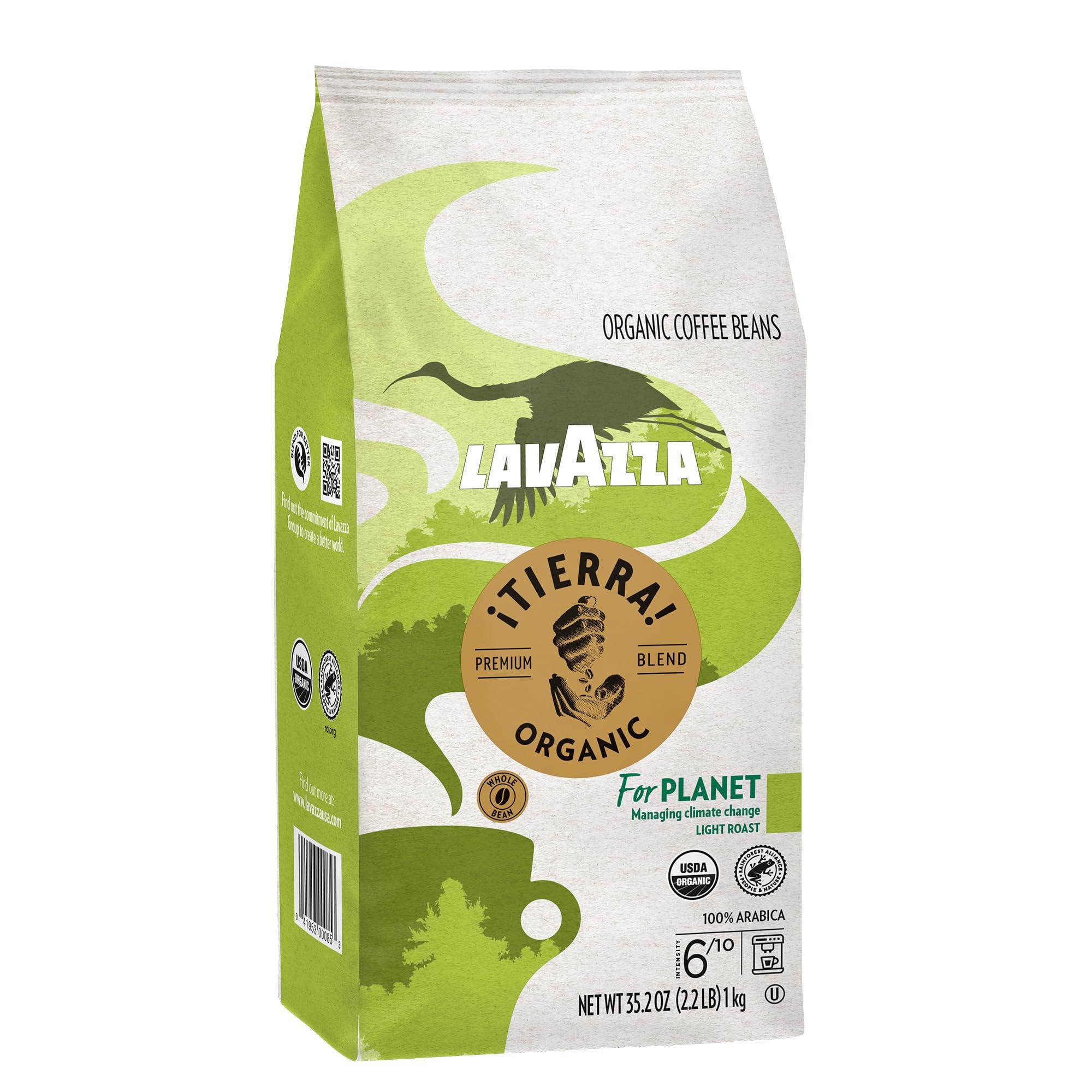 Lavazza ¡Tierra! Organic for Planet Whole Bean Coffee, Light Roast, 100% Arabica, 2.2 lb Bag (pack of 1) - Image 2