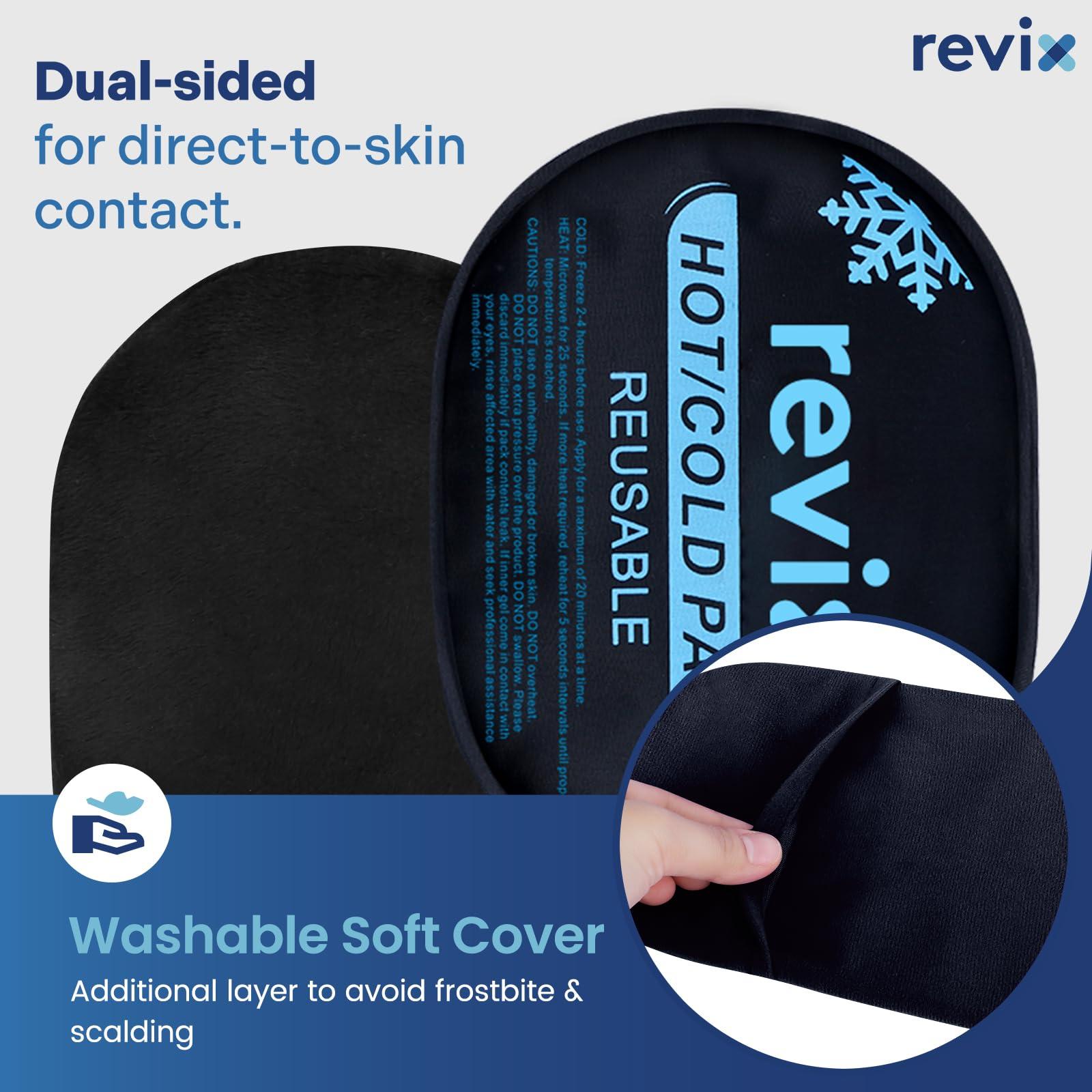 REVIX Ice Packs for Injuries Reusable, 5-Piece Set Hot and Cold Gel Ice Pack for Joints, Muscle, Post-Workout Recovery, Adjustable and Flexible Cooling Pads for Knees, Back, Arms and Neck - Image 3
