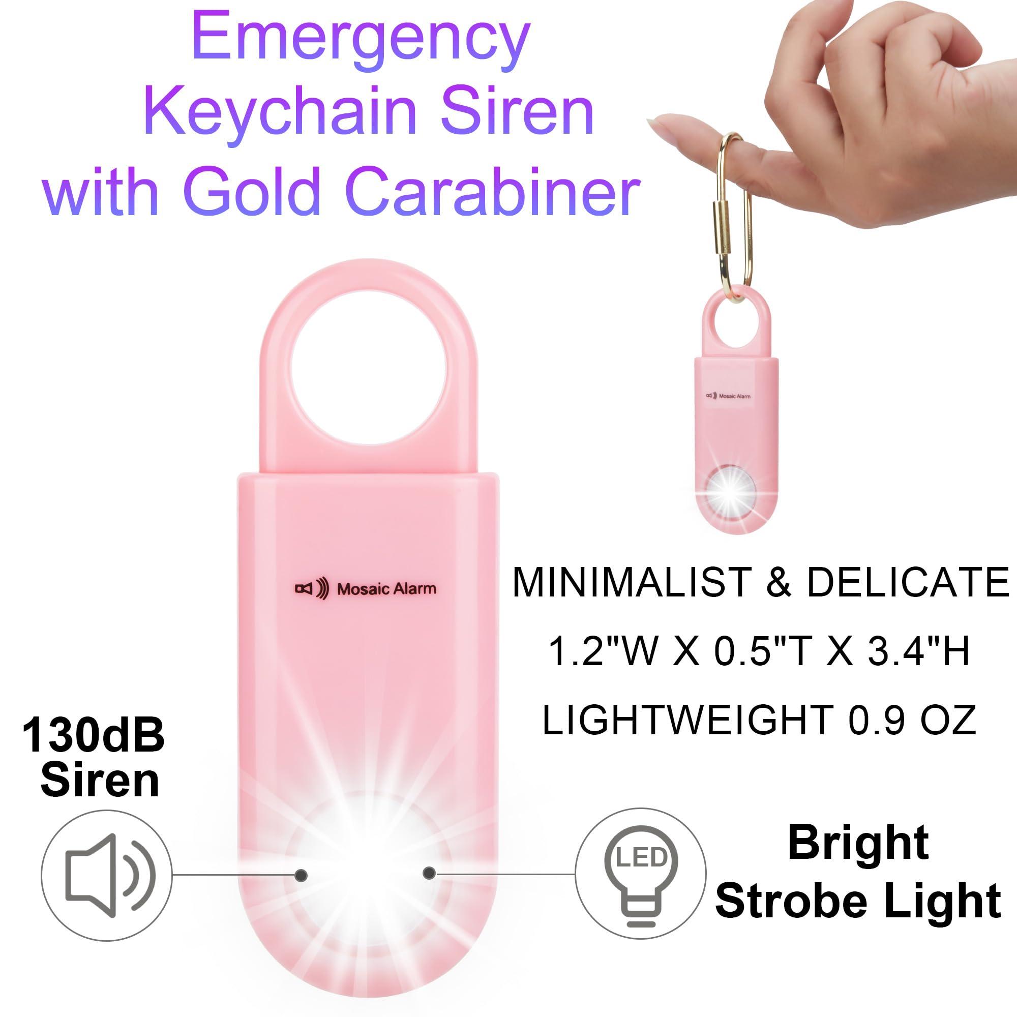 130dB Keychain Siren Strobe Light. Loud Sound Personal Safety Alarm with Carabiner. SOS Emergency Alerts for Women, Girls, School Children, Night Runners, Hiking. Bear Alarm Deterrent.Pink - Image 7