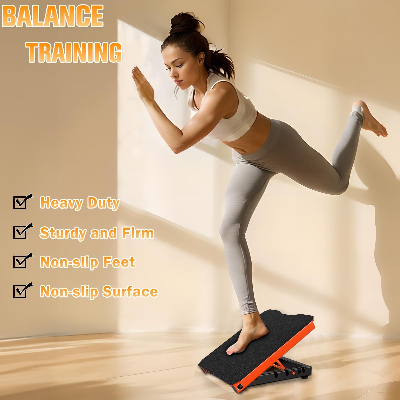 Naitesen Steel Slant Board Calf Stretcher for Squat 600lbs Weight Capacity Adjustable Incline Balance Board for Relieving Plantar Fasciitis Achilles Tendonitis Muscle Injuries Home Gym or Commercial - Image 6