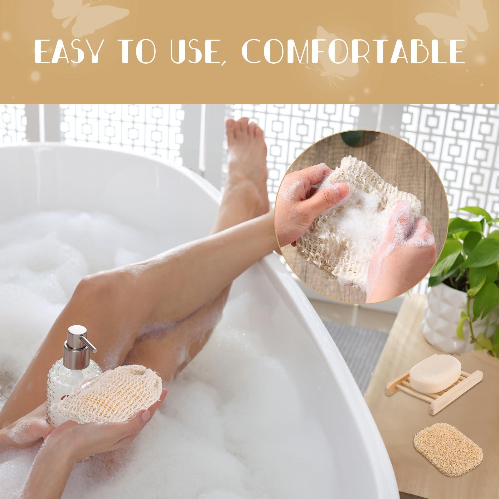 90 Pcs Soap Saver Set Including Wooden Dish, Exfoliating Bag, Saver Pads Bulk with Self Drain, Bar Soap Holder Mesh Bag for Shower Bath Home Toilet Kitchen Hotel Restaurant - Image 5