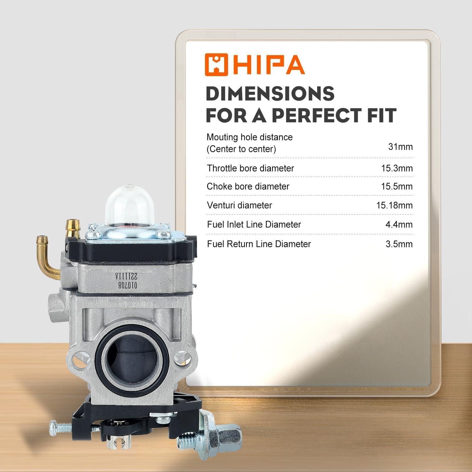 Hipa 300486 Carburetor for Earthquake E43 MC43 WE43 E43CE E43WC 43CC Tiller Carburetor Auger MC43E MC43CE MC43ECE MC43RCE Tiller Cultivator MD43 WE43E WE43CE Edger - Image 6