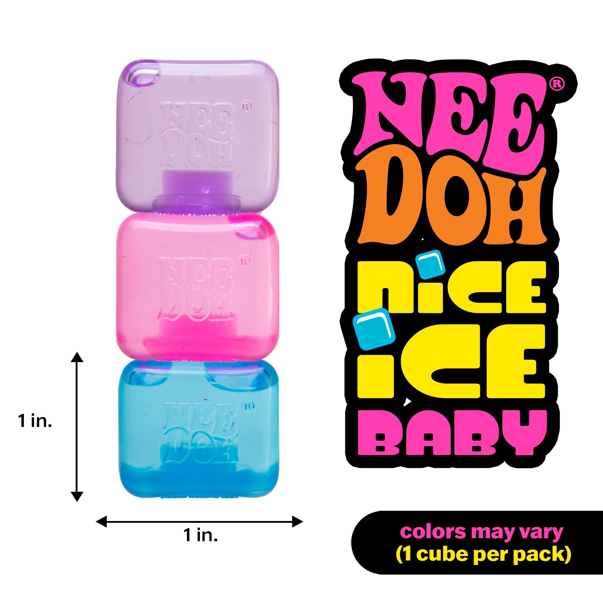 Schylling NeeDoh Nice Ice Baby - Sensory Squeeze Toy - Super Solid Squish - 1.25" Wide - Color May Vary (Pack of 1) - Image 2