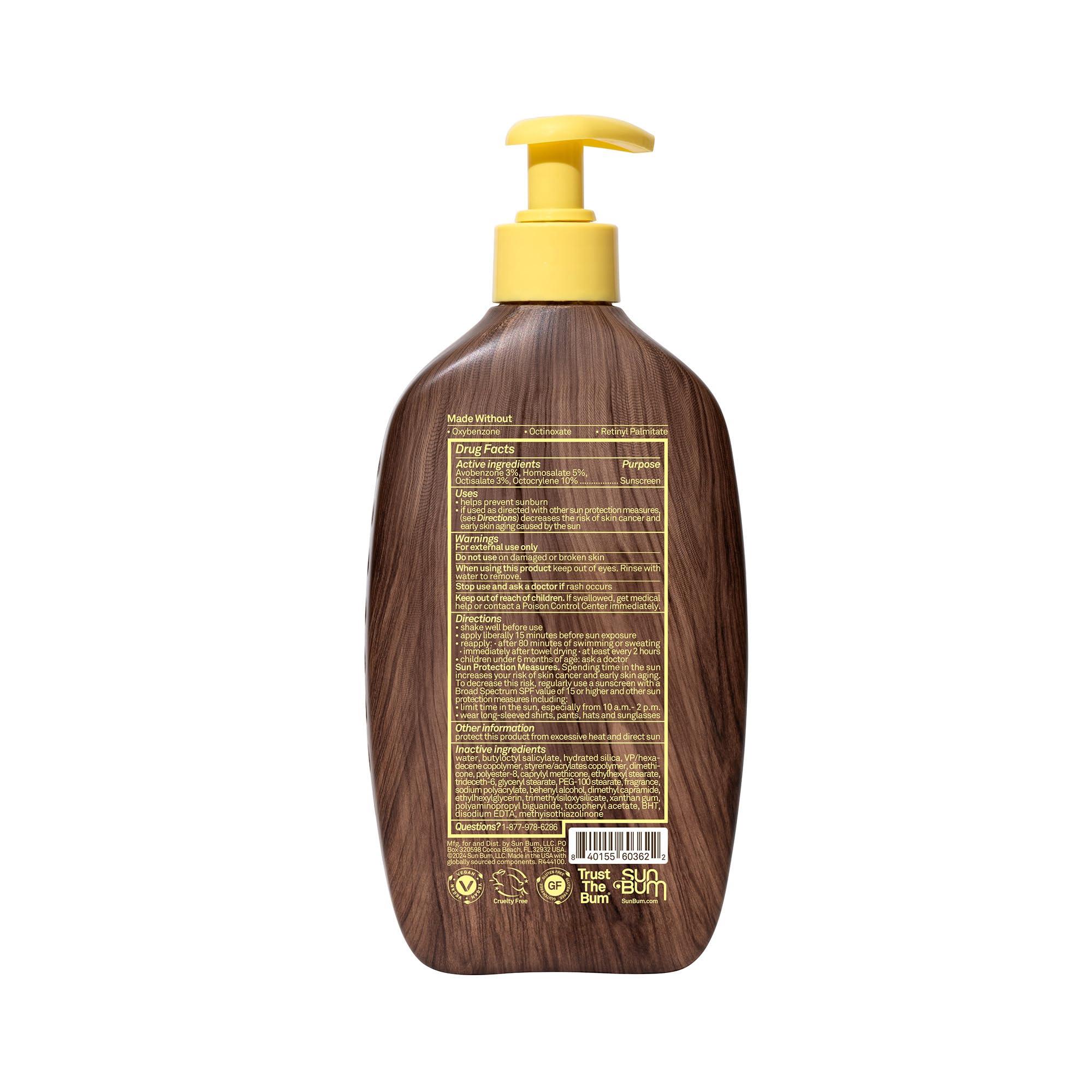 Sun Bum Original SPF 30 Sunscreen Body Lotion - Broad Spectrum Moisturizing Sunscreen with Vitamin E - Hawaii 104 Act Compliant (Made Without Octinoxate & Oxybenzone) - 16 oz - Image 2