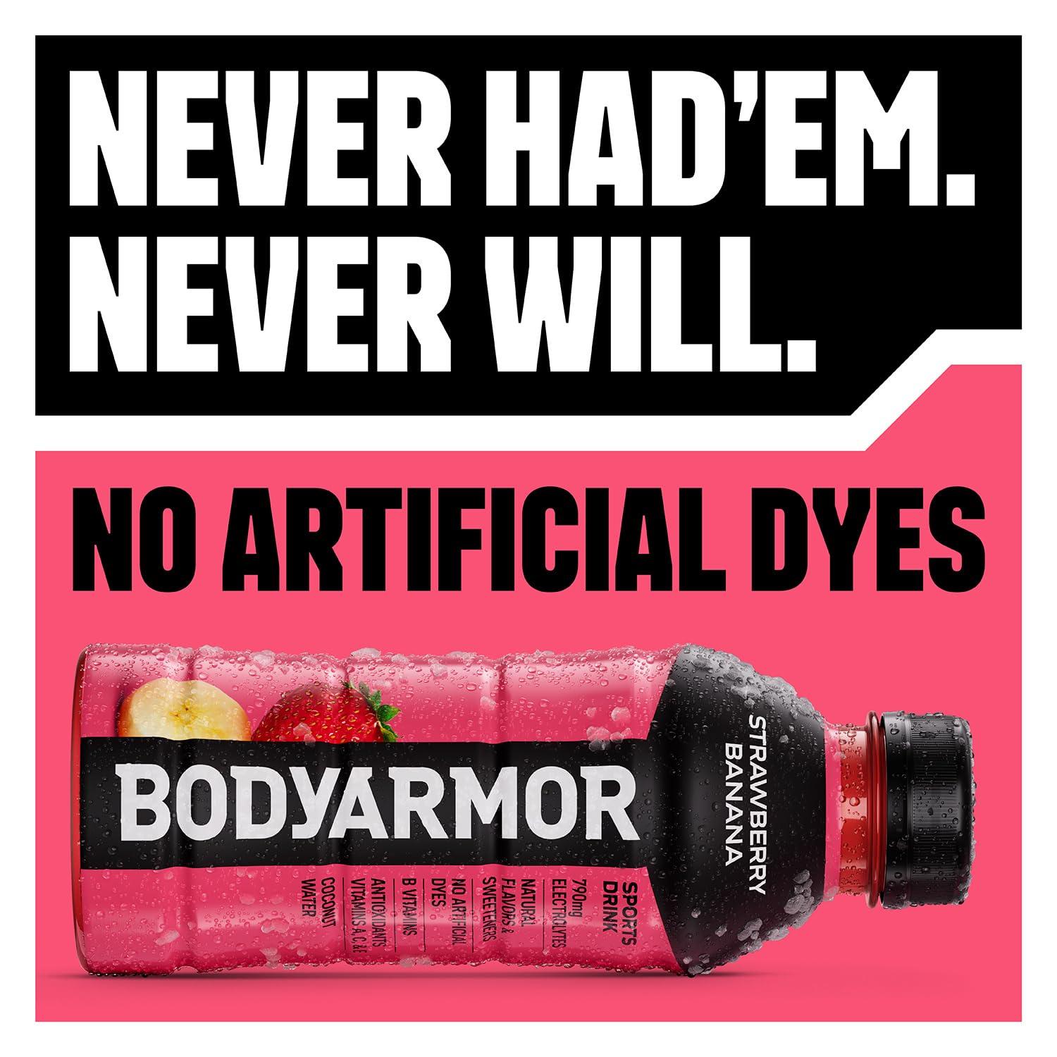 BODYARMOR Sports Drink Sports Beverage, Tropical Punch, Coconut Water Hydration, Natural Flavors With Vitamins, Potassium-Packed Electrolytes, Perfect For Athletes, 16 Fl Oz (Pack of 12) - Image 4