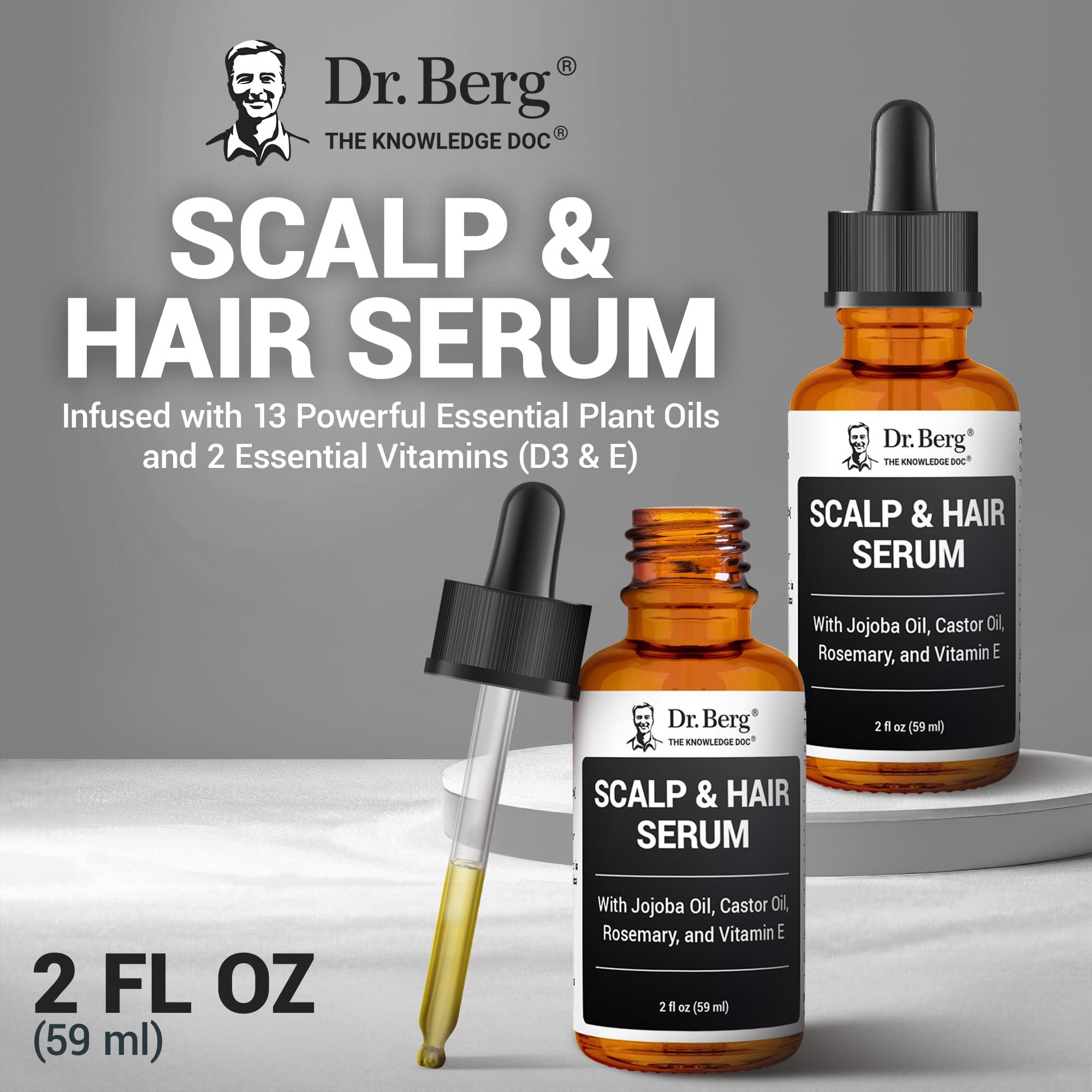 Dr. Berg Scalp & Hair Serum (Improved Formula) with Vitamin D3 & E - Clinically Tested, Paraben- and Sulfate-Free Hair Oil for Women & Men - Includes Rosemary Oil, Castor Oil & Jojoba Oil - 2 Fl oz - Image 5