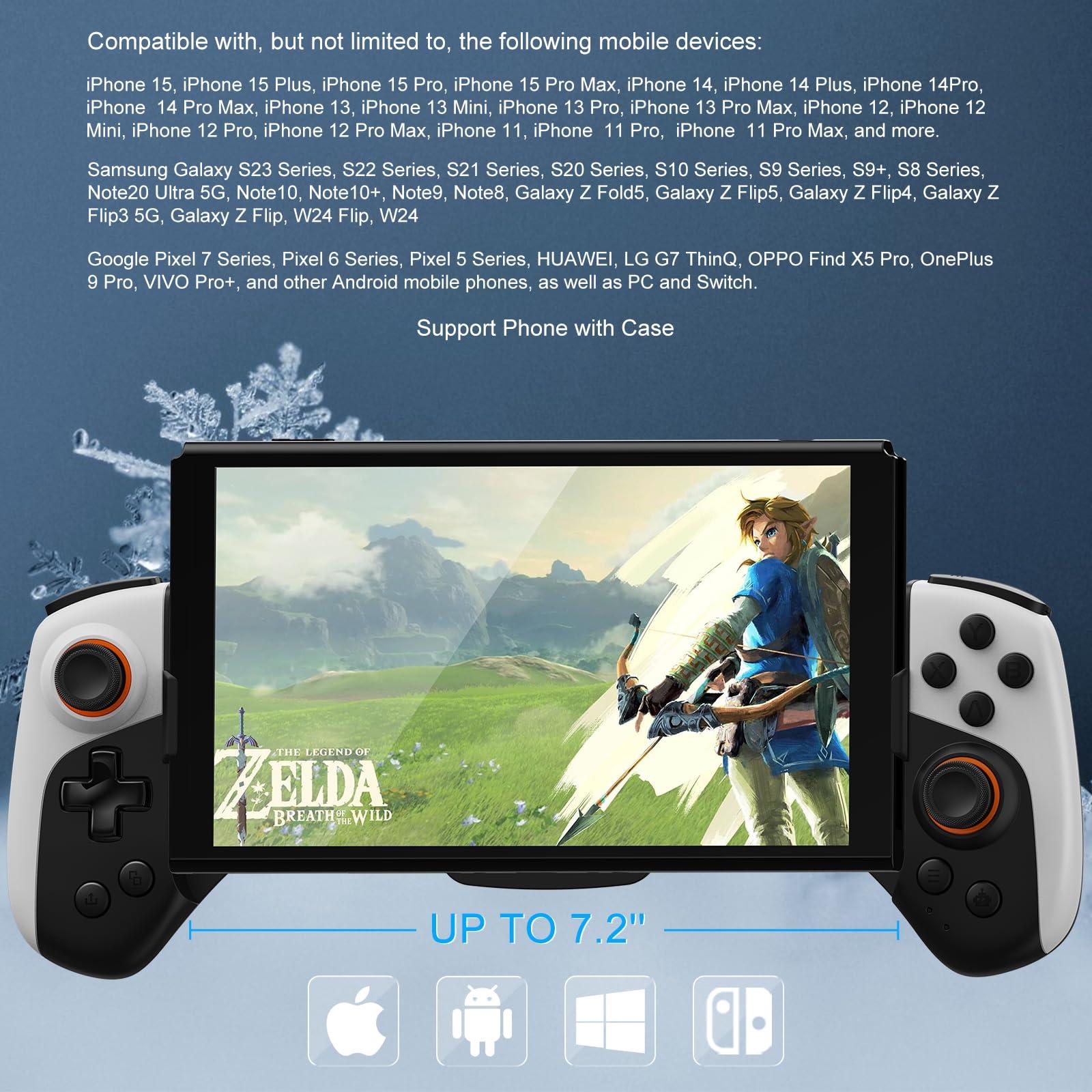 Wireless Gamepad Controller for iPhone iOS Android Switch PC with Cool Conduction Plate RGB Cooling Fan, Phone Controller Joystick for iPhone 16/15/14/13, Samsung, LG, Google, Turbo/Macro Function, COD - Image 4