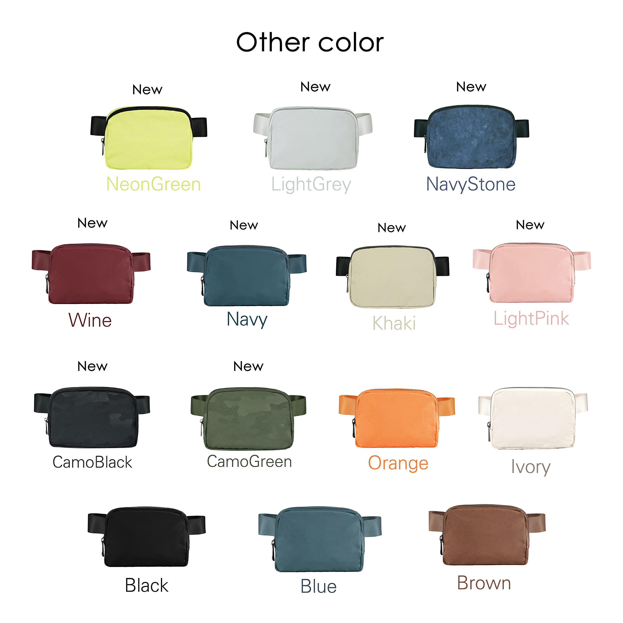 ODODOS Unisex Mini Belt Bag with Adjustable Strap Small Fanny Pack for Workout Running Traveling Hiking, Black - Image 7